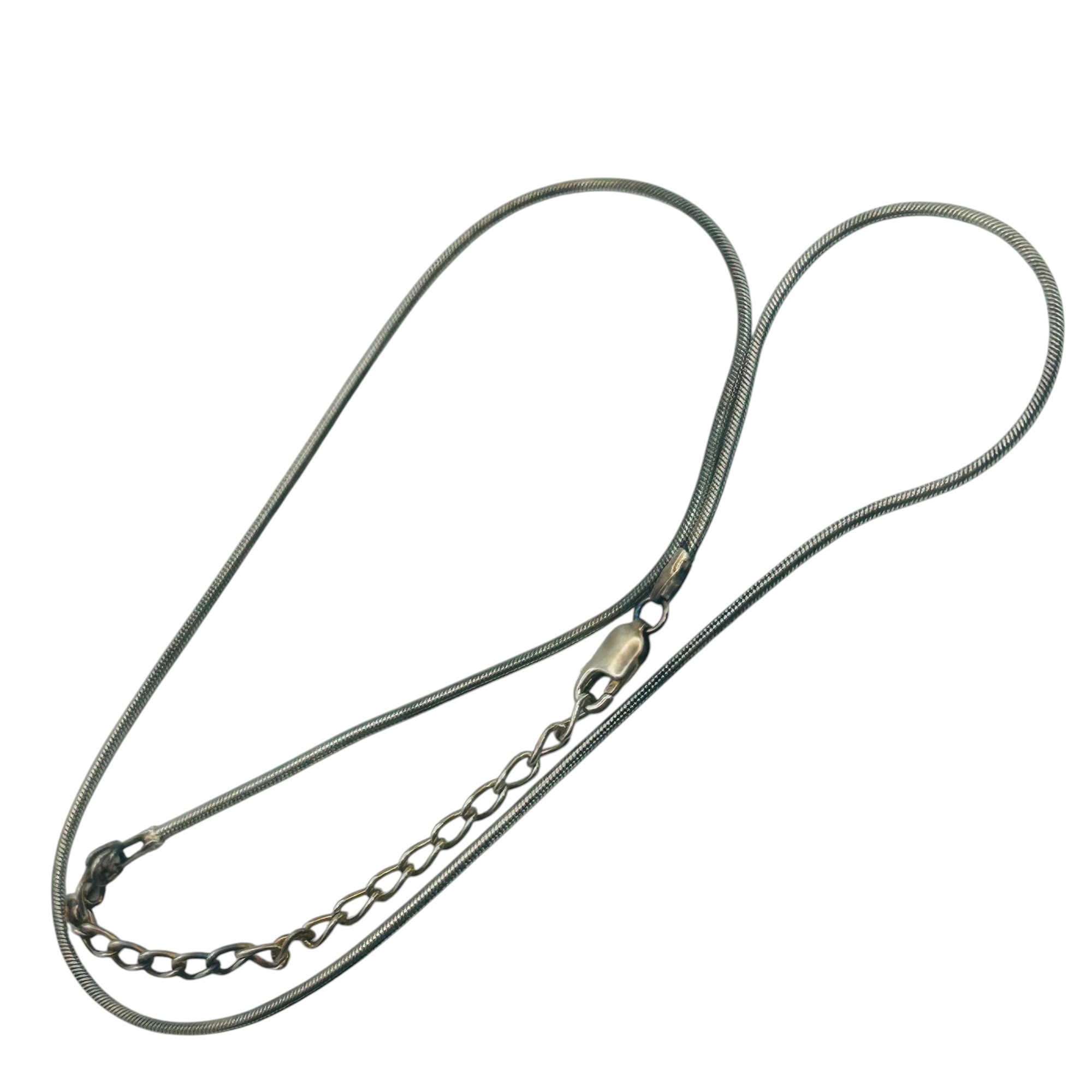 Avon Sterling Round Snake Chain Necklace