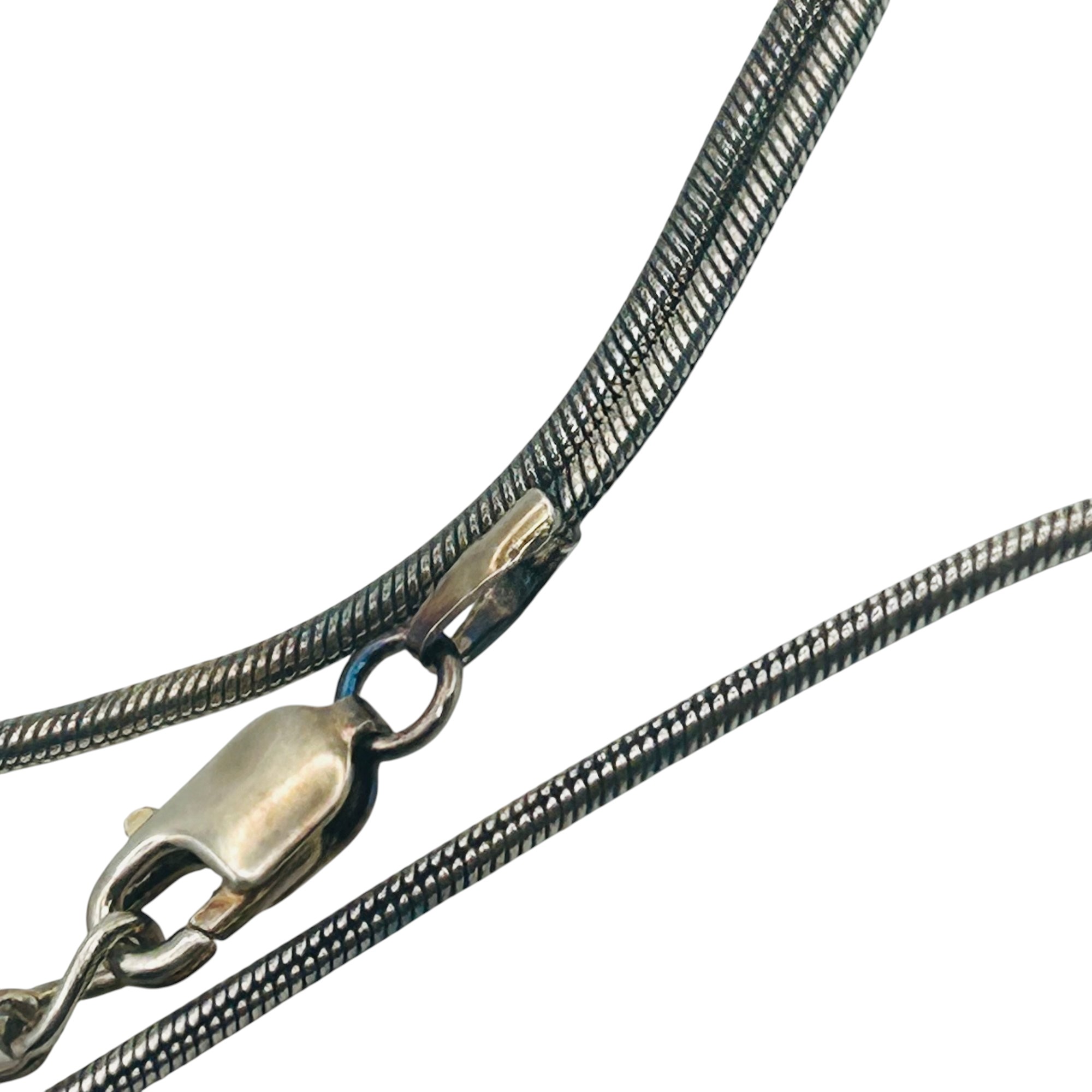 Avon Sterling Round Snake Chain Necklace