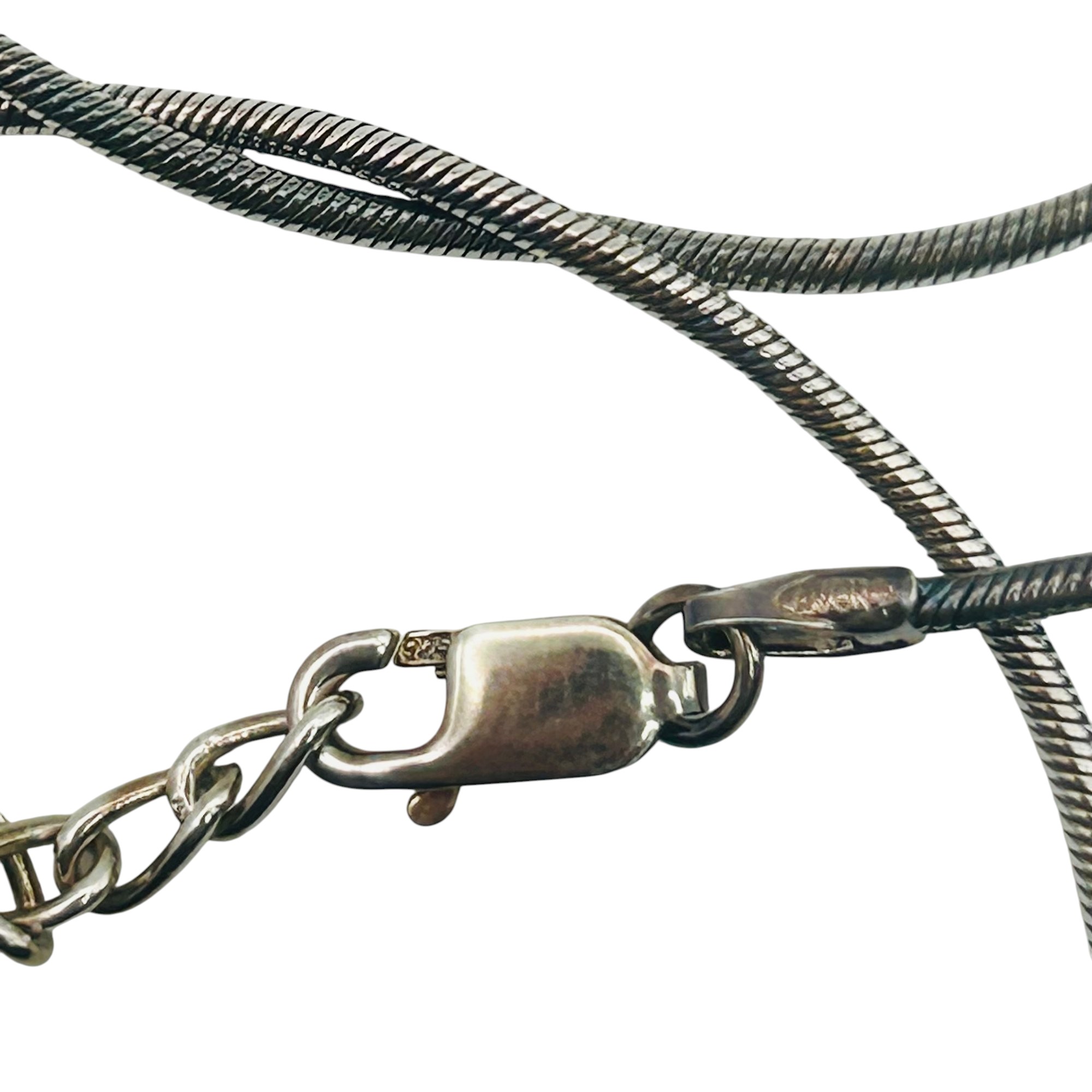 Avon Sterling Round Snake Chain Necklace