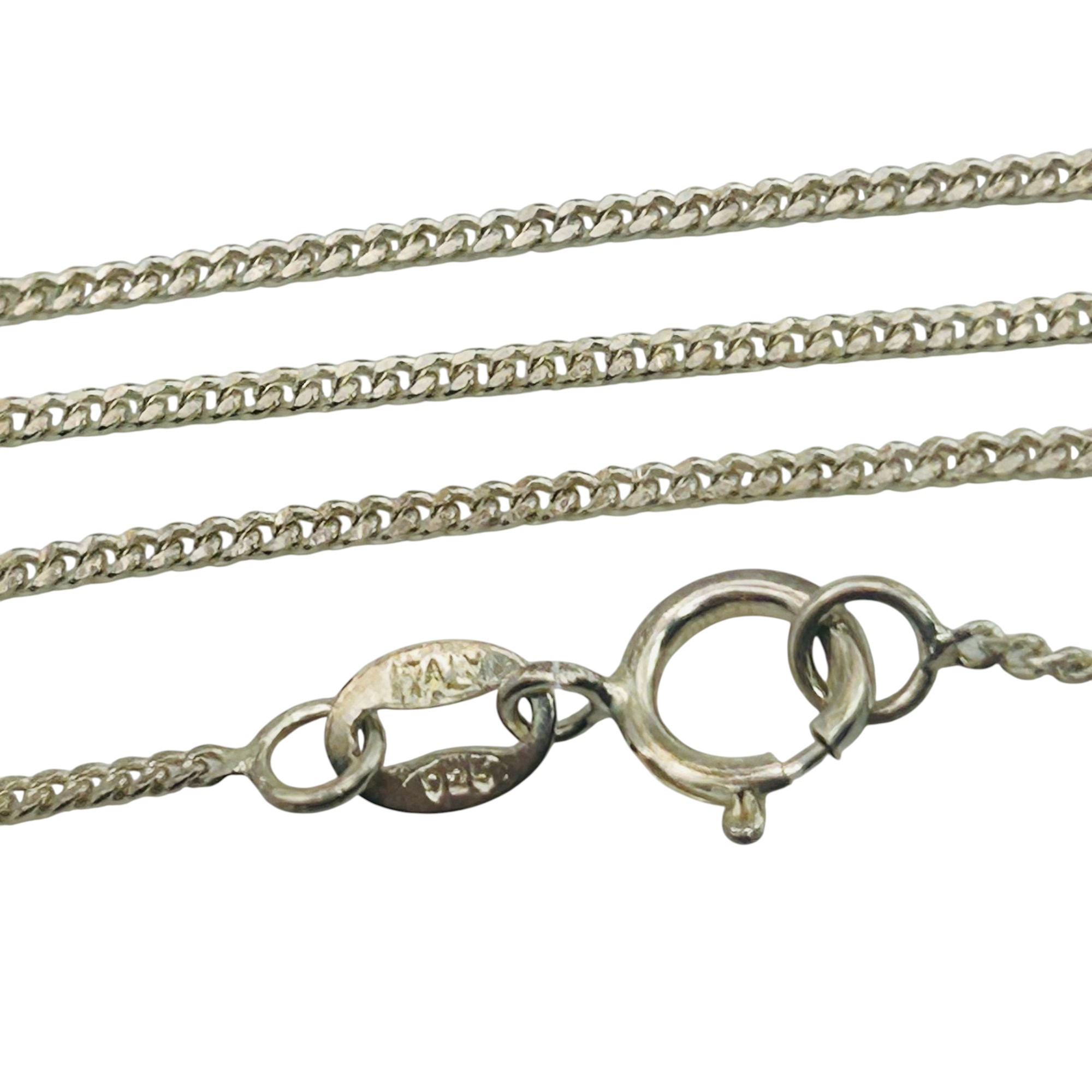Italy Sterling Curb Chain Necklace