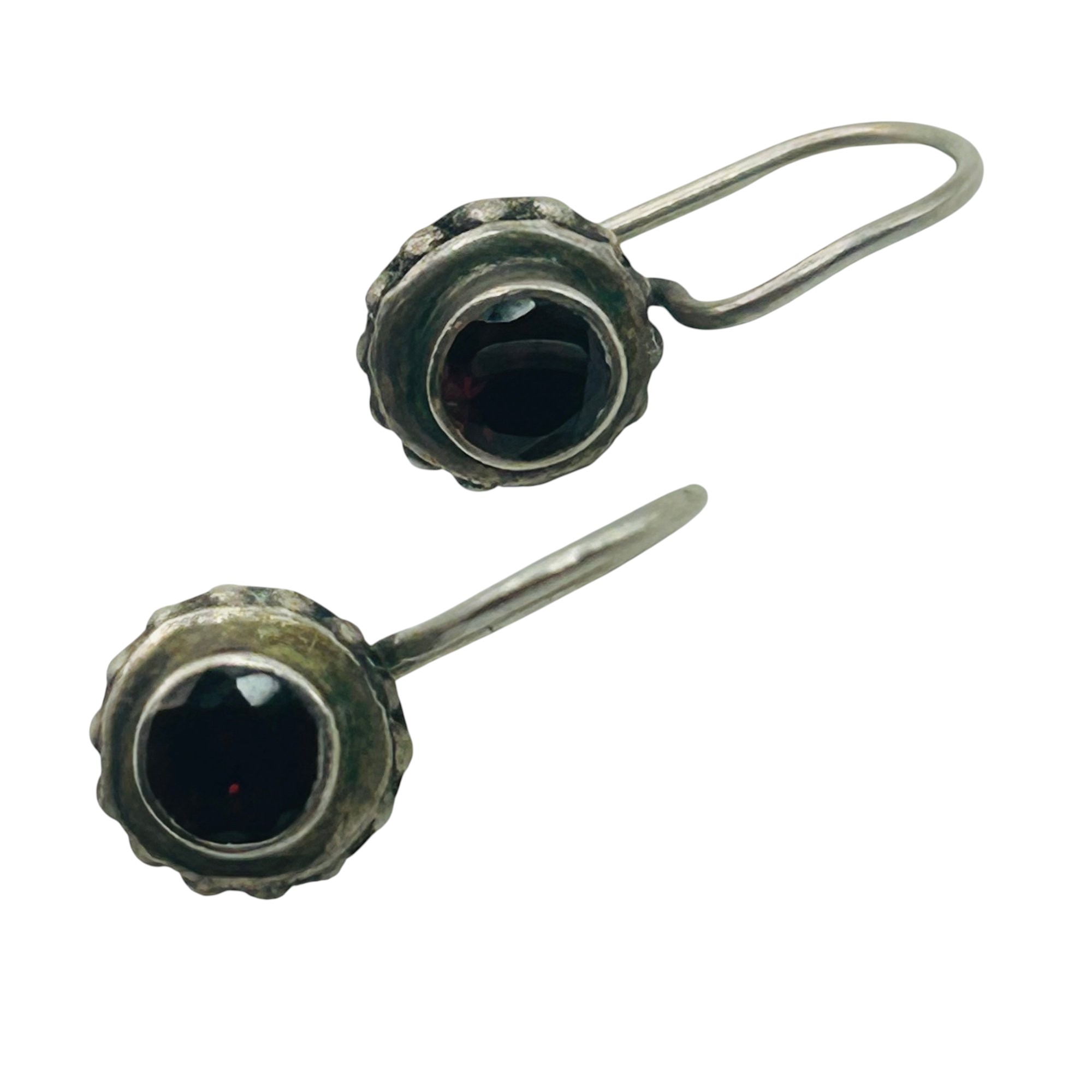 Sterling Garnet Earrings