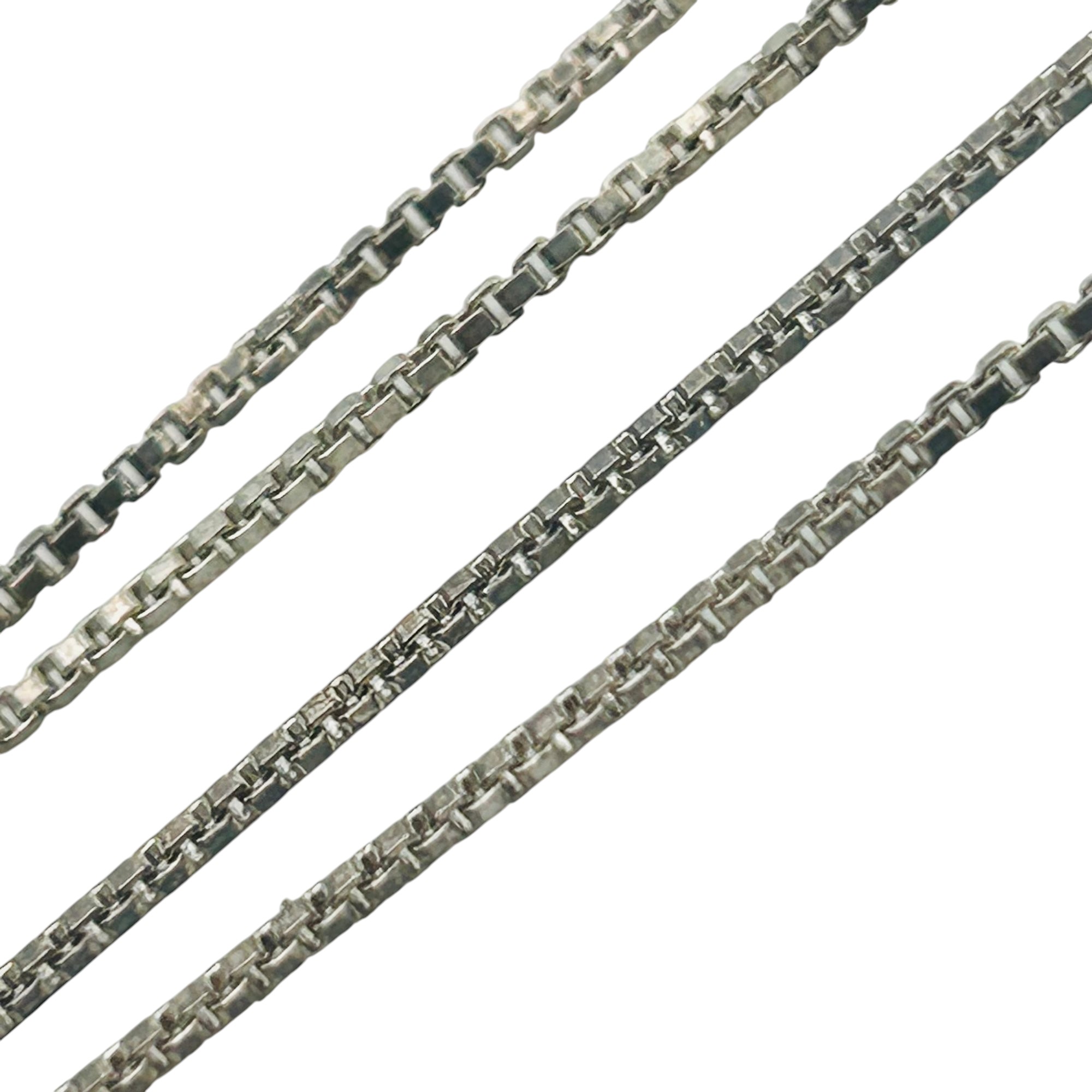 Italy Sterling Box Chain Necklace
