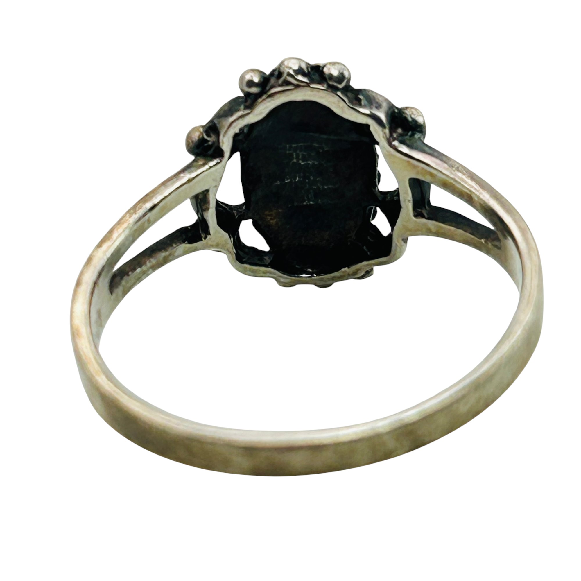 Sterling Abalone Ring Sz 9.5