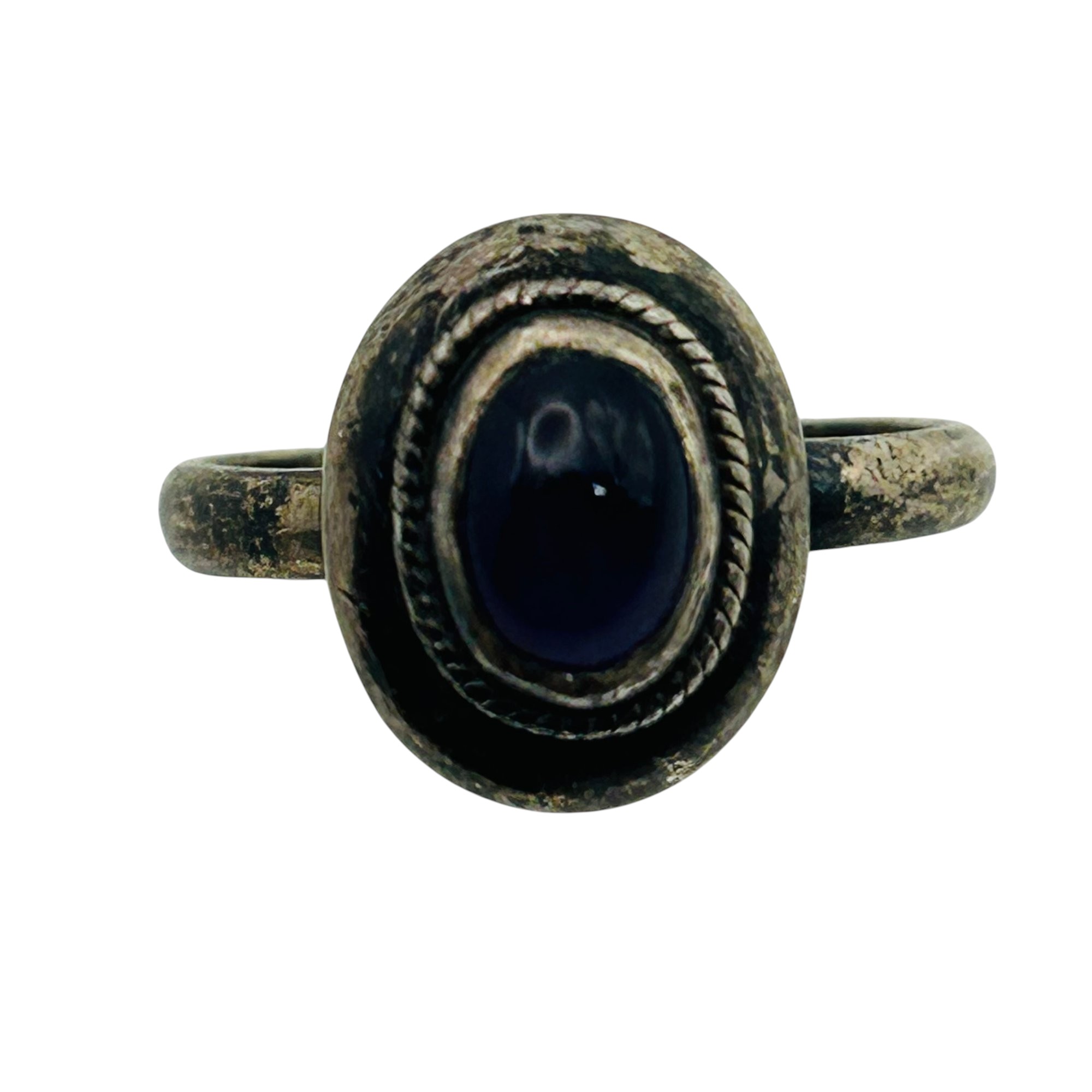 Sterling Amethyst Ring Sz 8