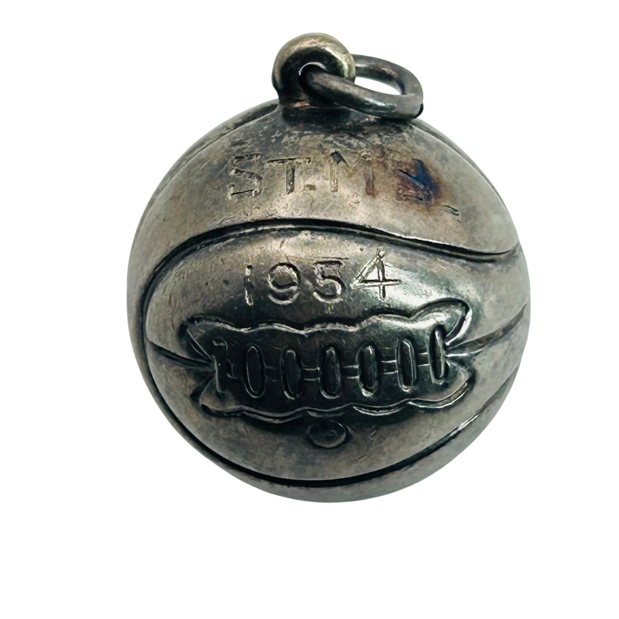 St M's 1954 Sterling Basketball Charm