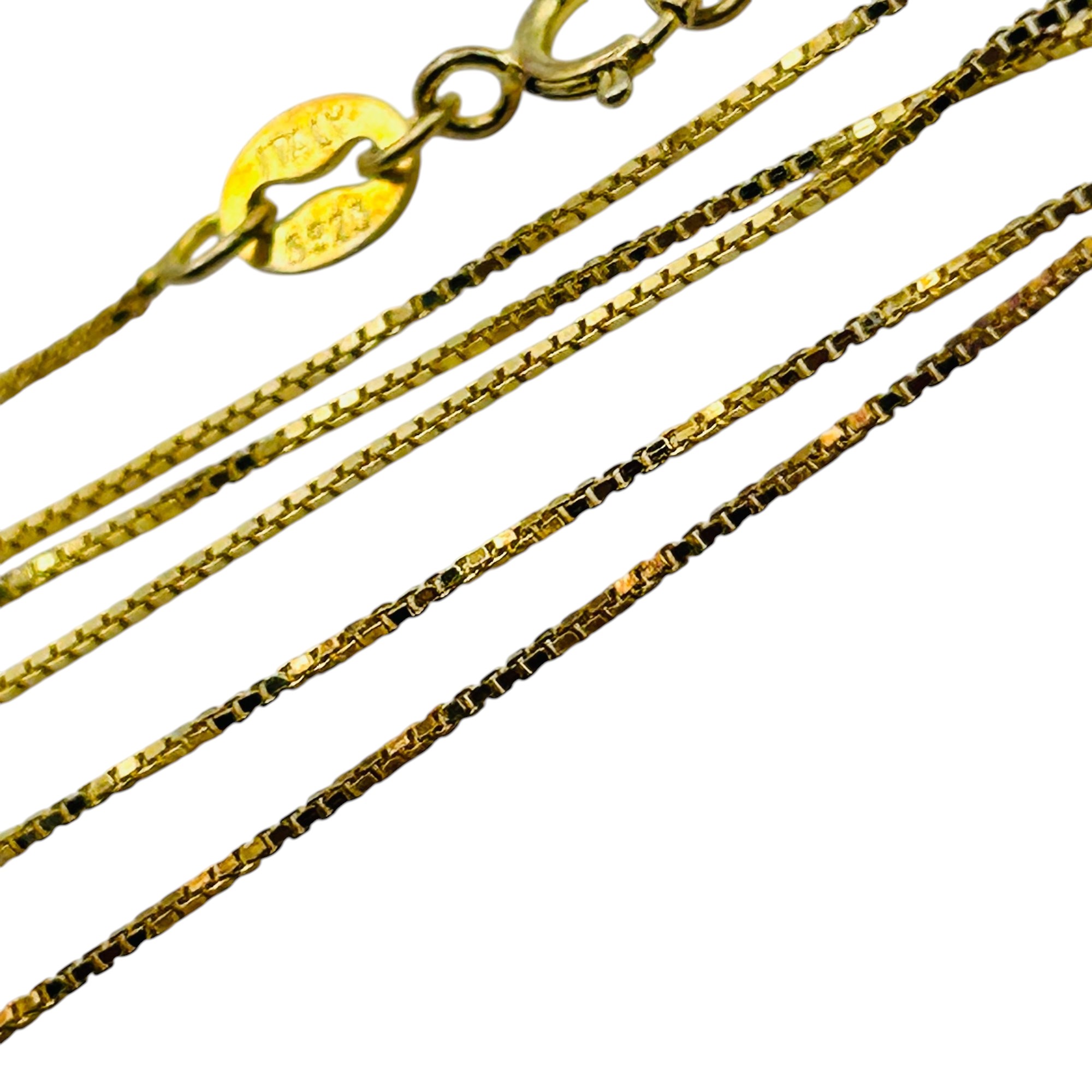 Italy Sterling Box Chain Necklace