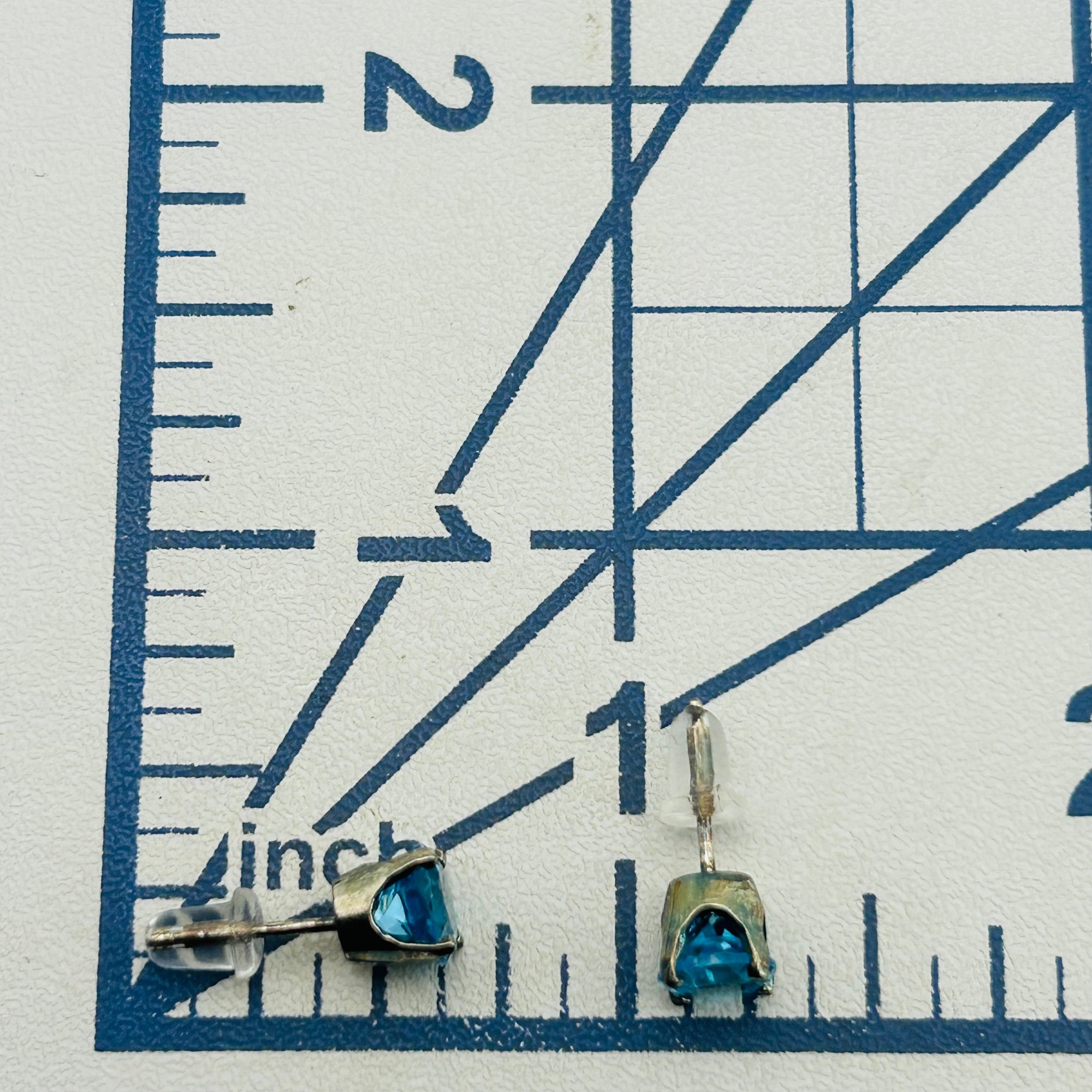 Sterling Topaz Earrings