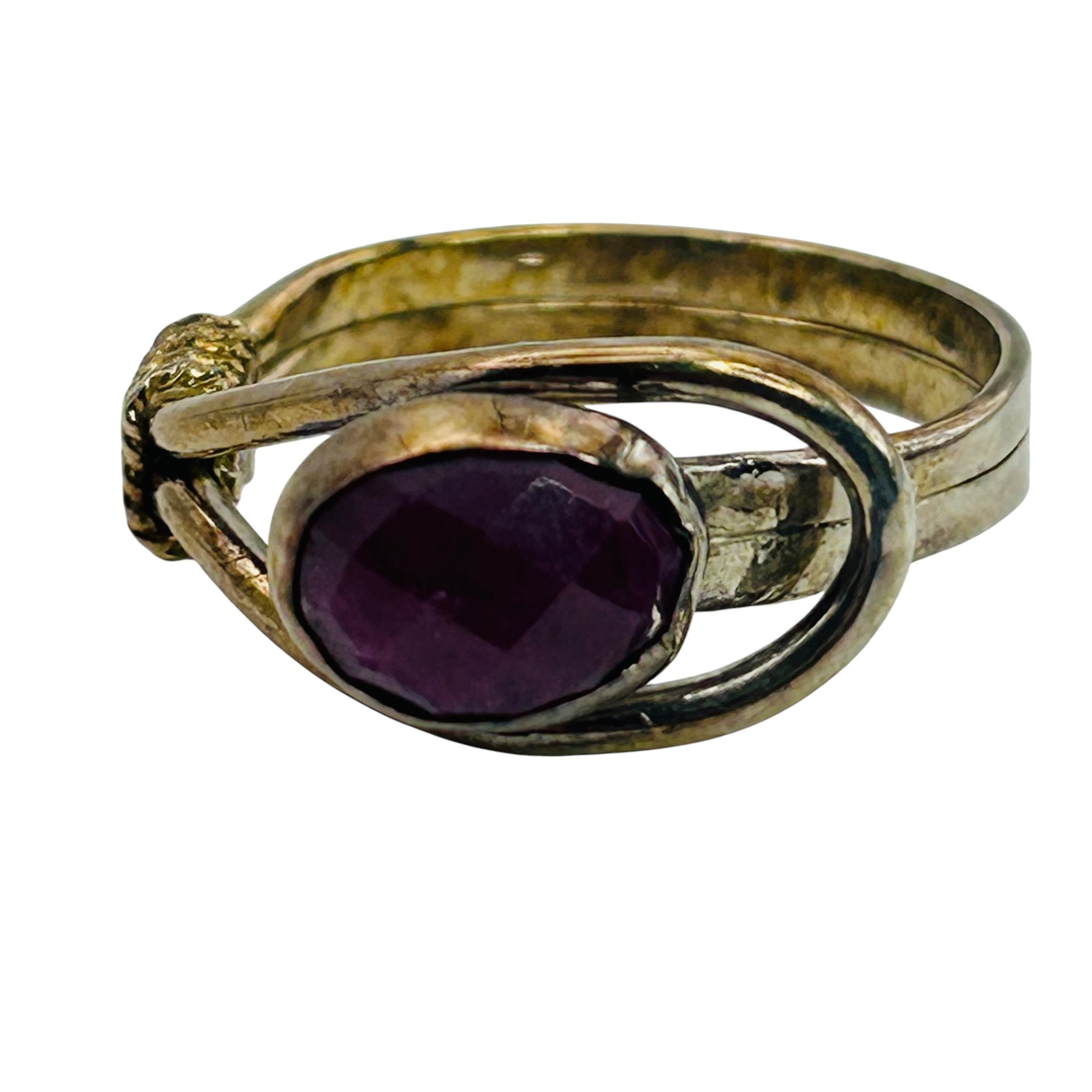 Sterling Ruby Ring Sz 10