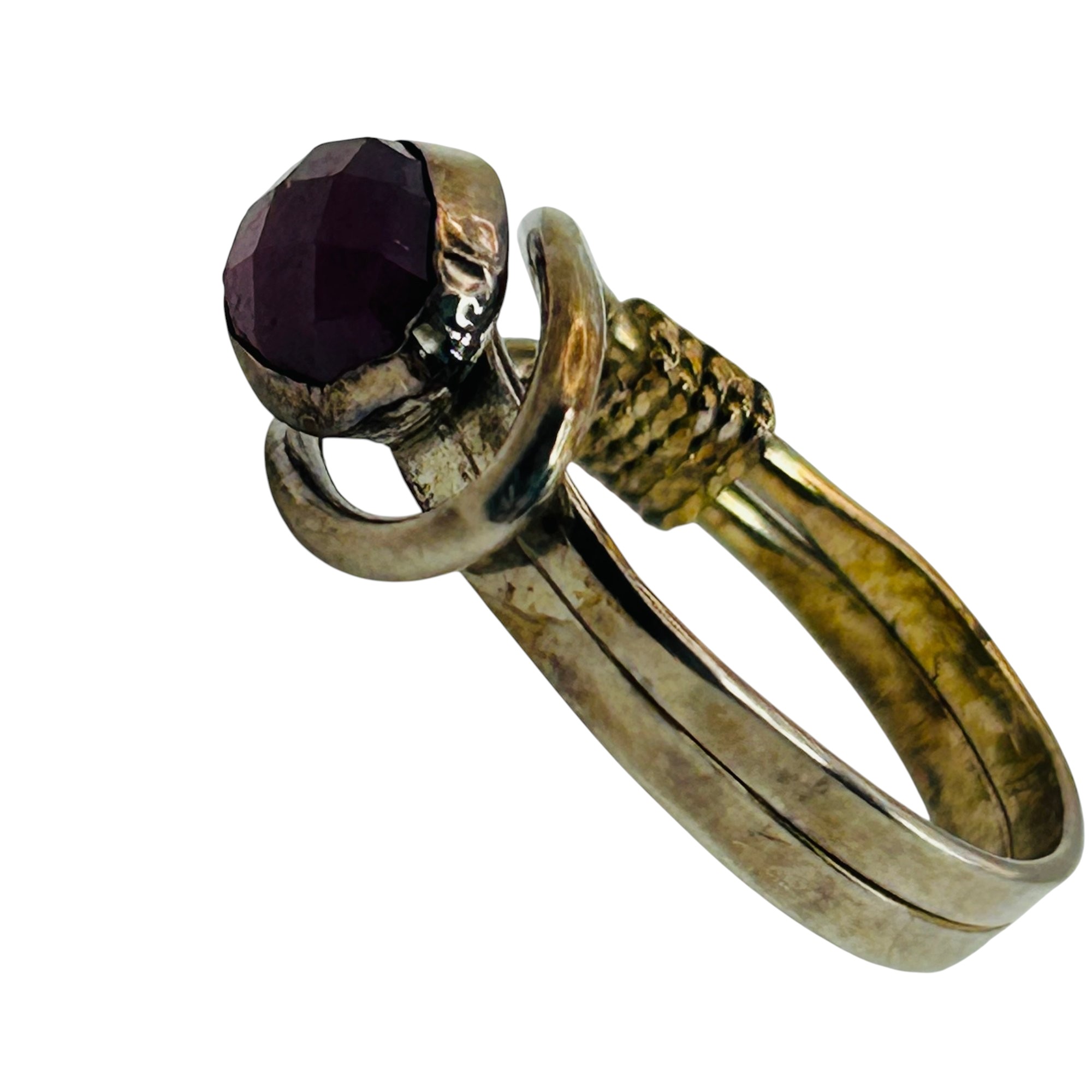 Sterling Ruby Ring Sz 10