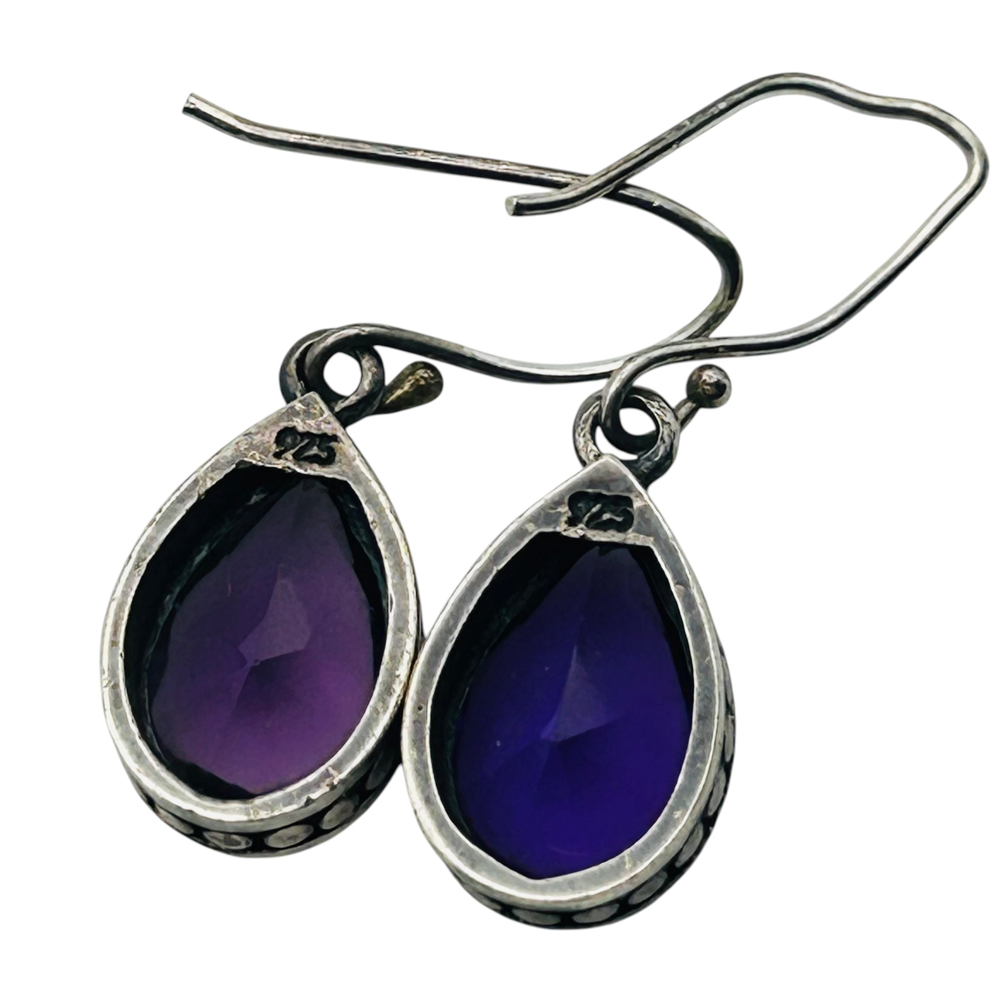 Sterling Amethyst Earrings