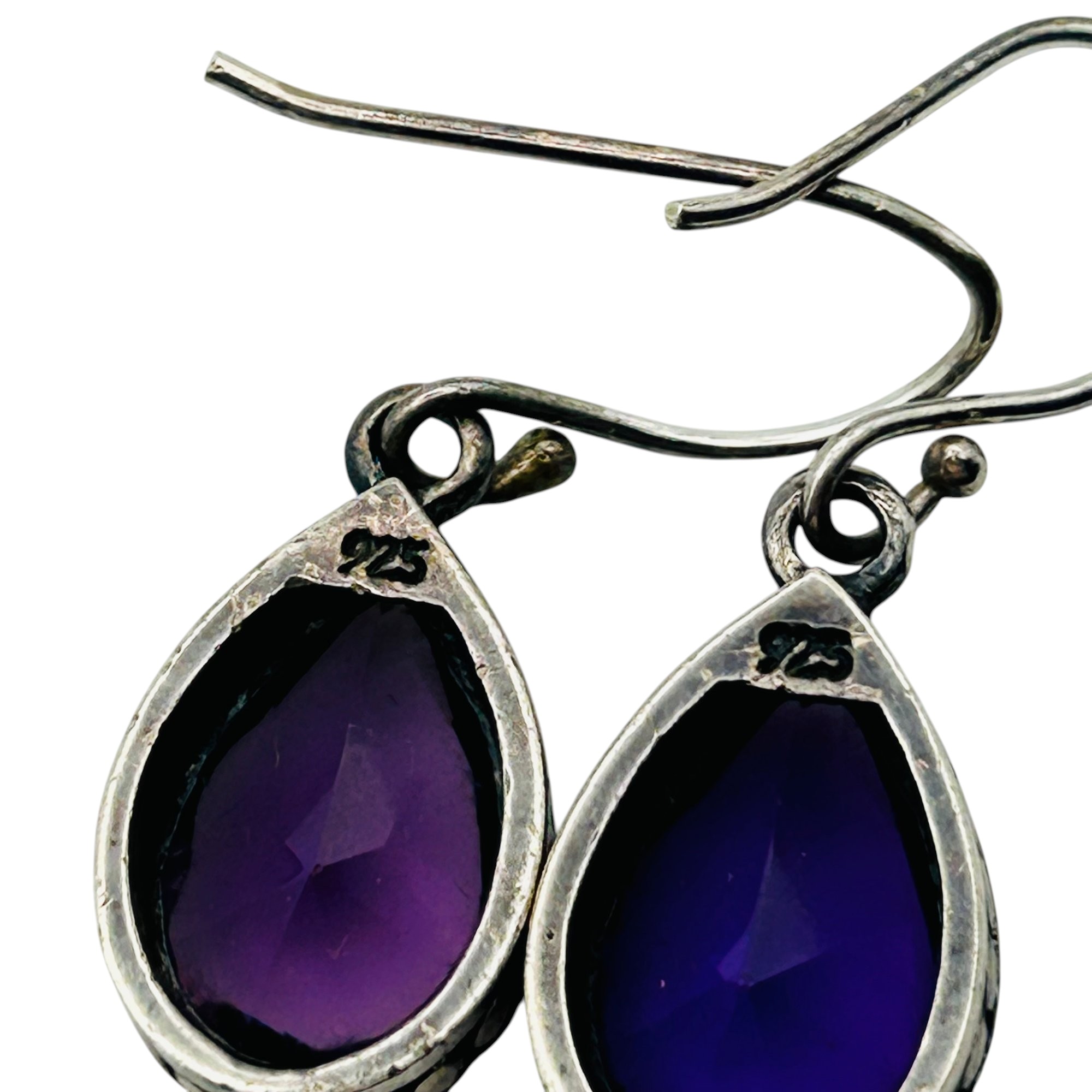 Sterling Amethyst Earrings