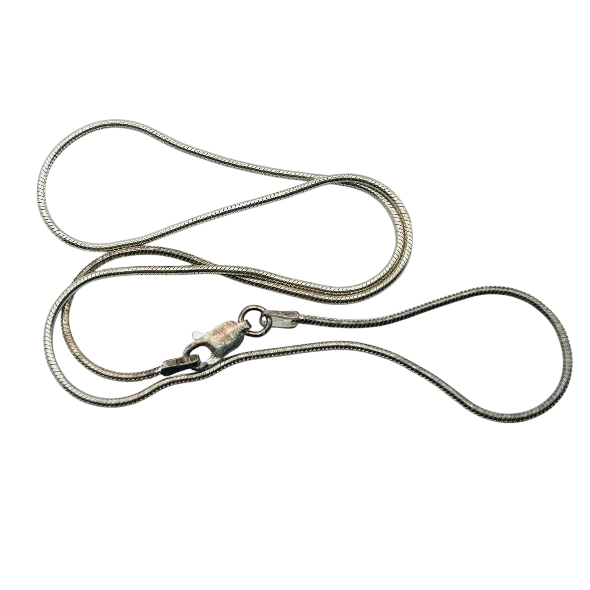 Italy Sterling Round Snake Chain Necklace
