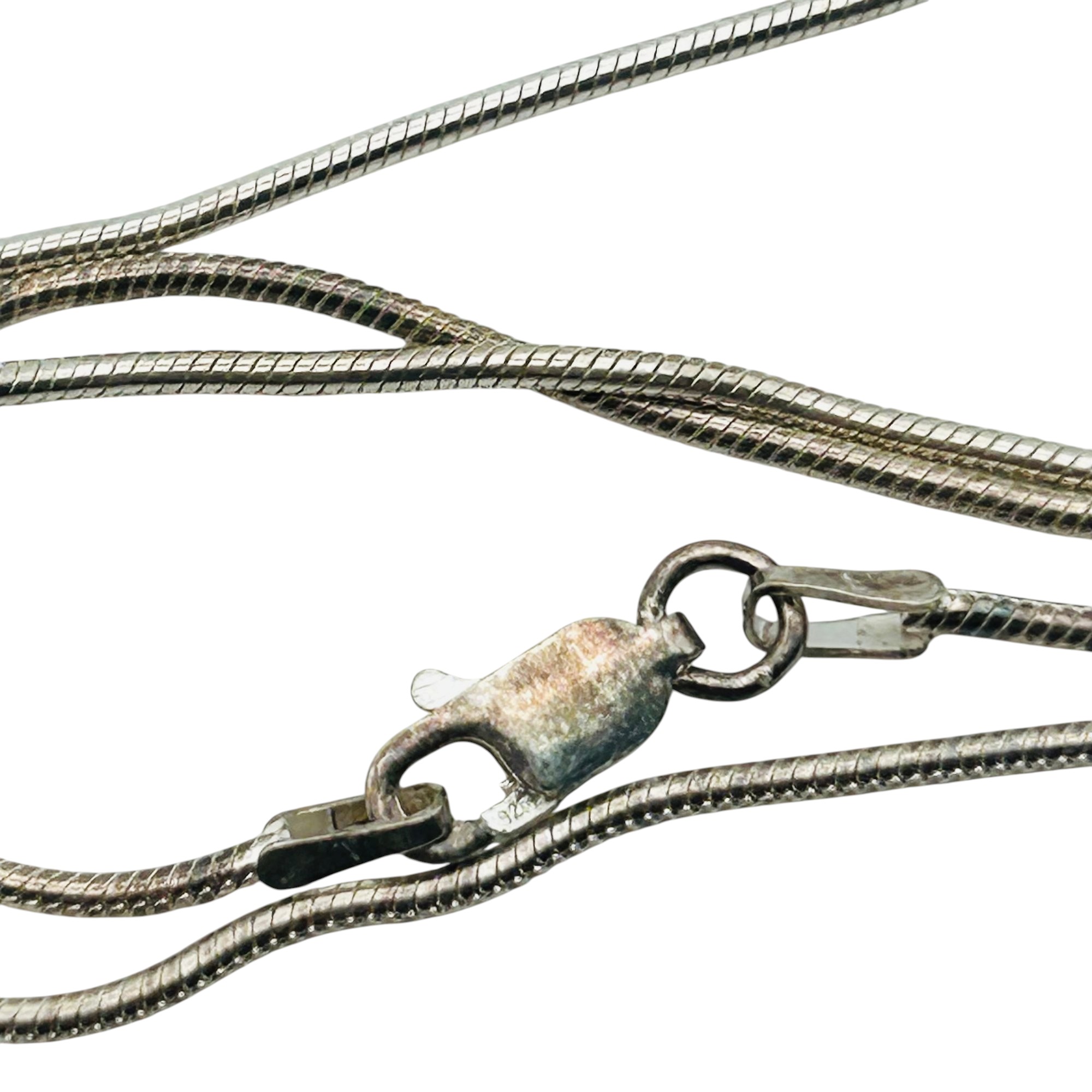 Italy Sterling Round Snake Chain Necklace