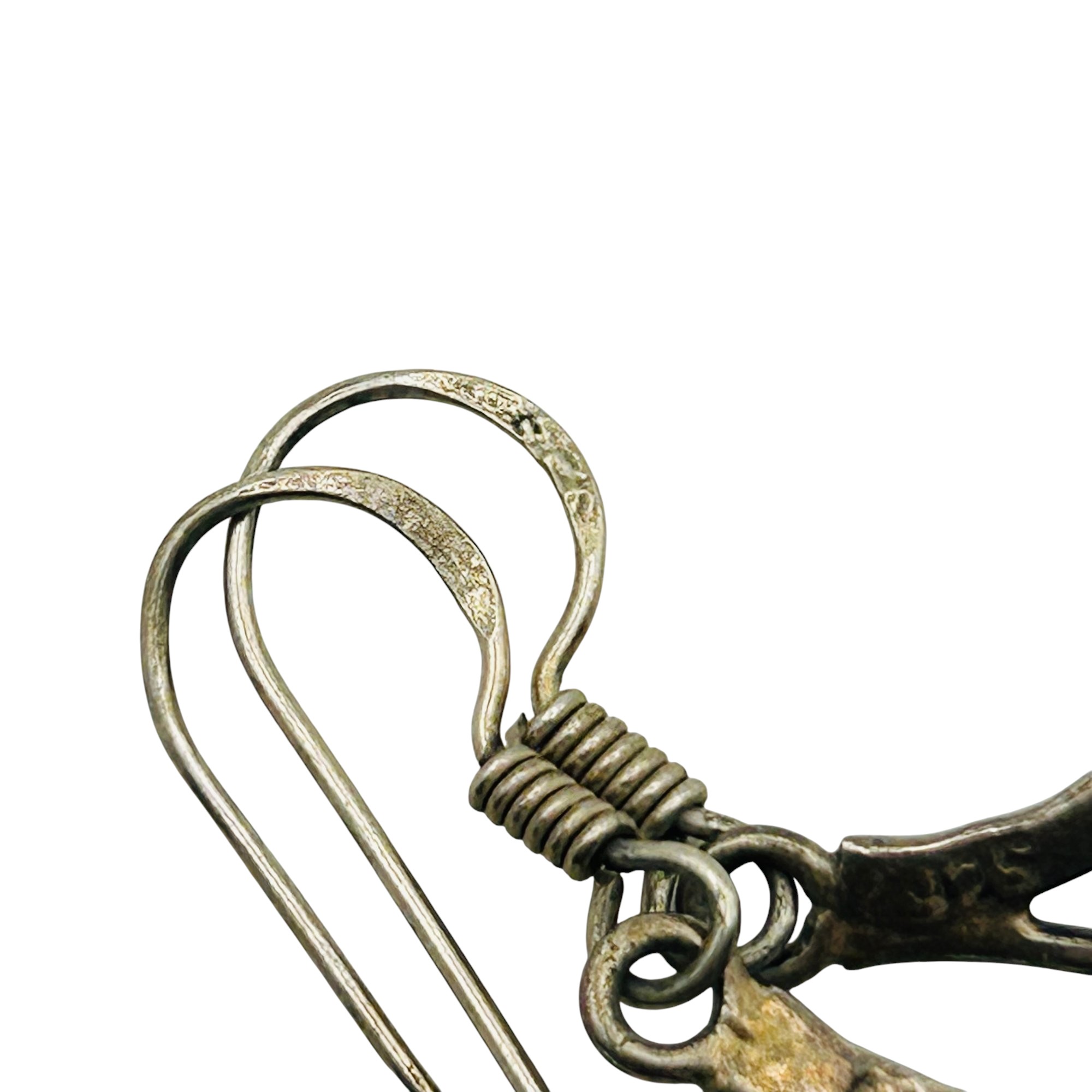 Sterling Tigers Eye Earrings