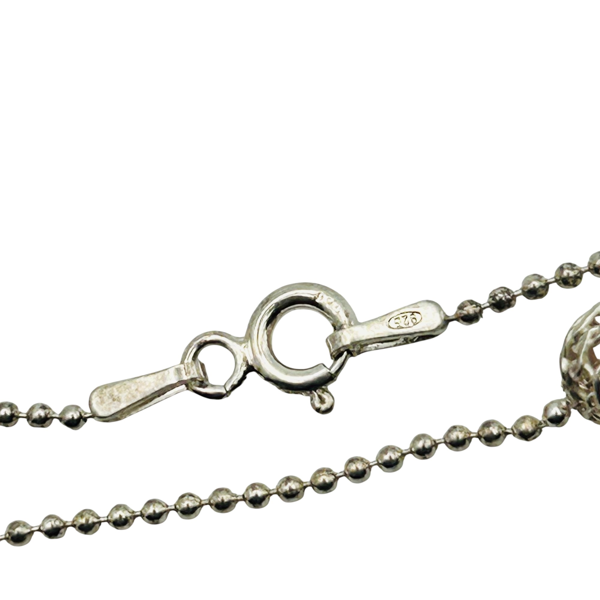 Sterling Bead Chain Necklace