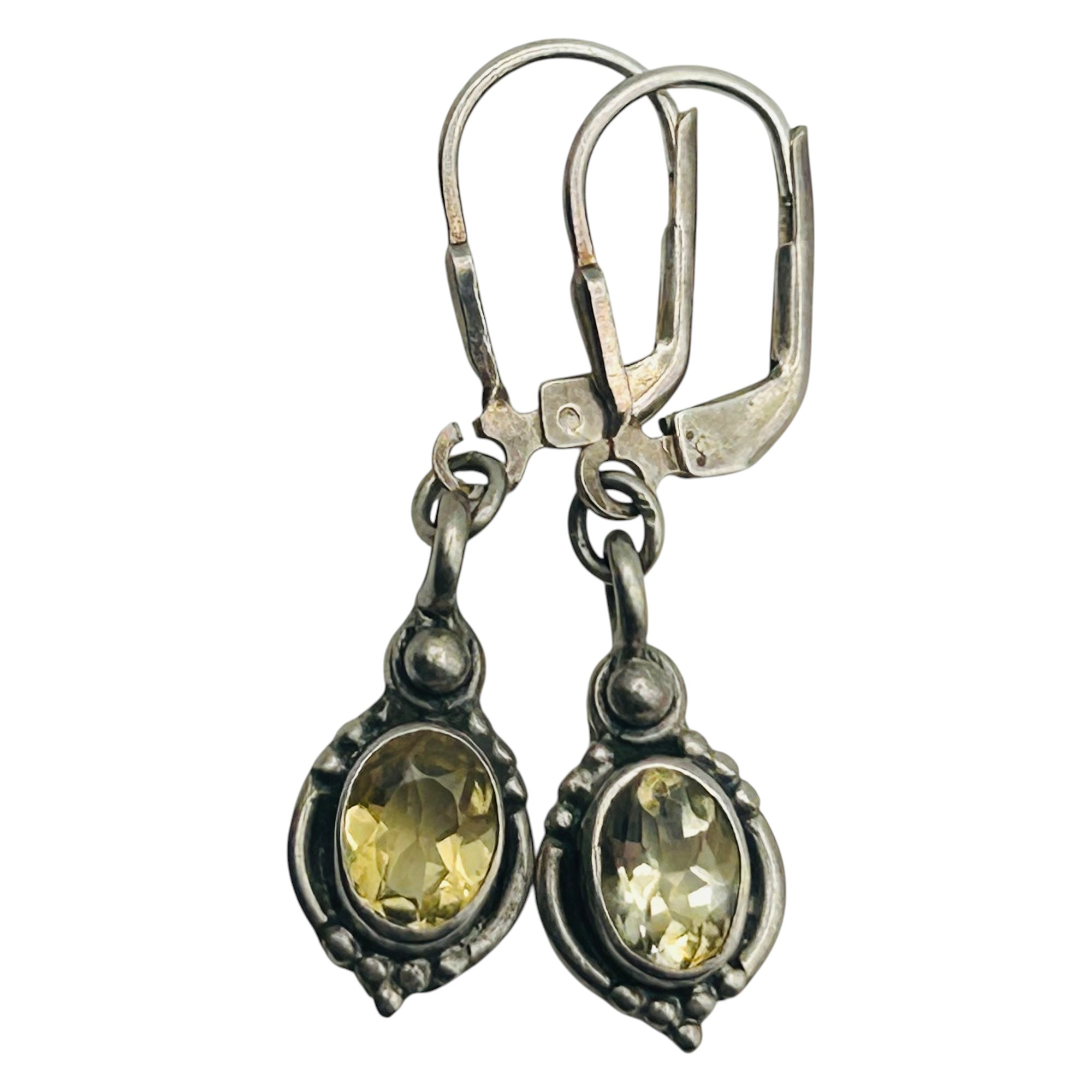 Sterling Citrine Earring