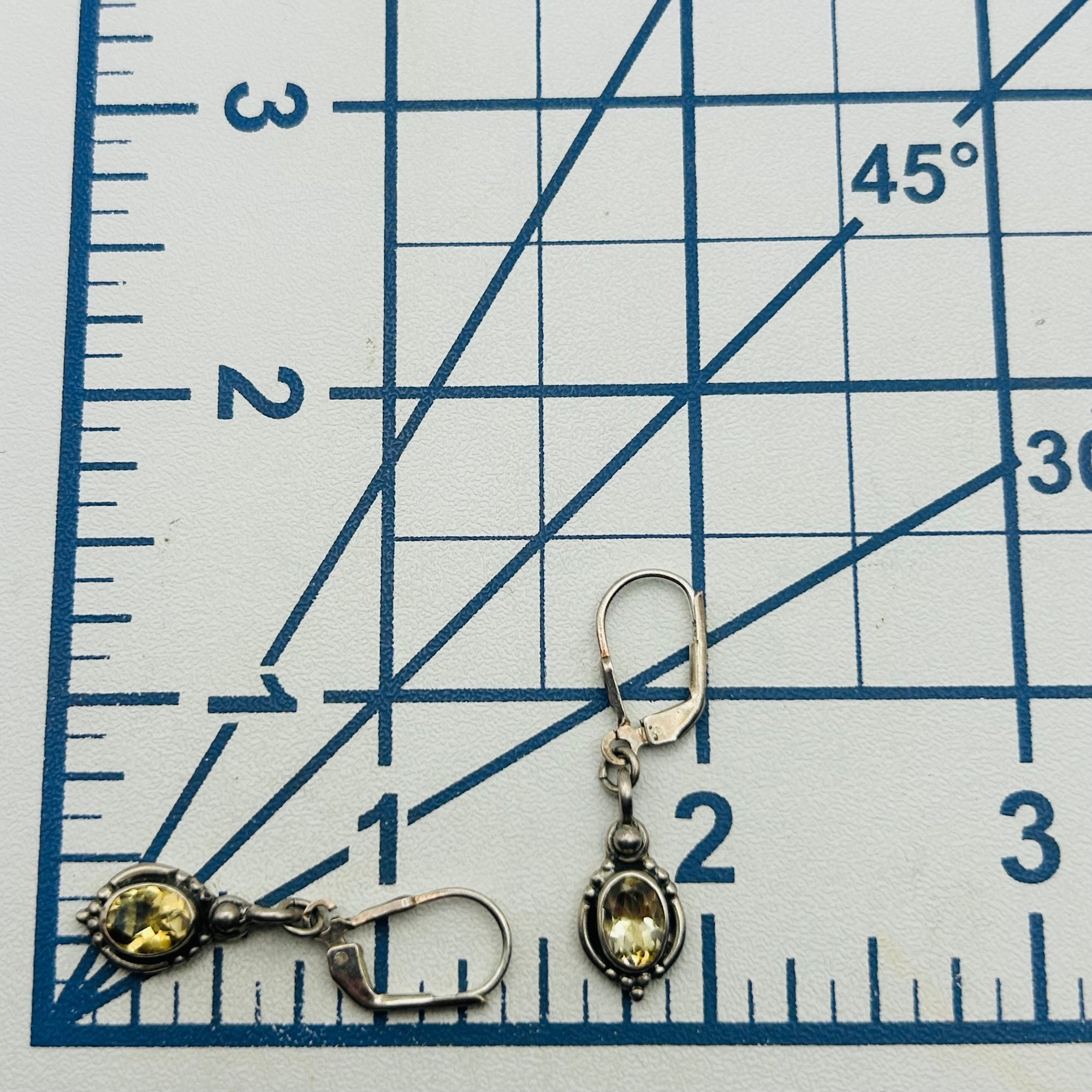 Sterling Citrine Earring