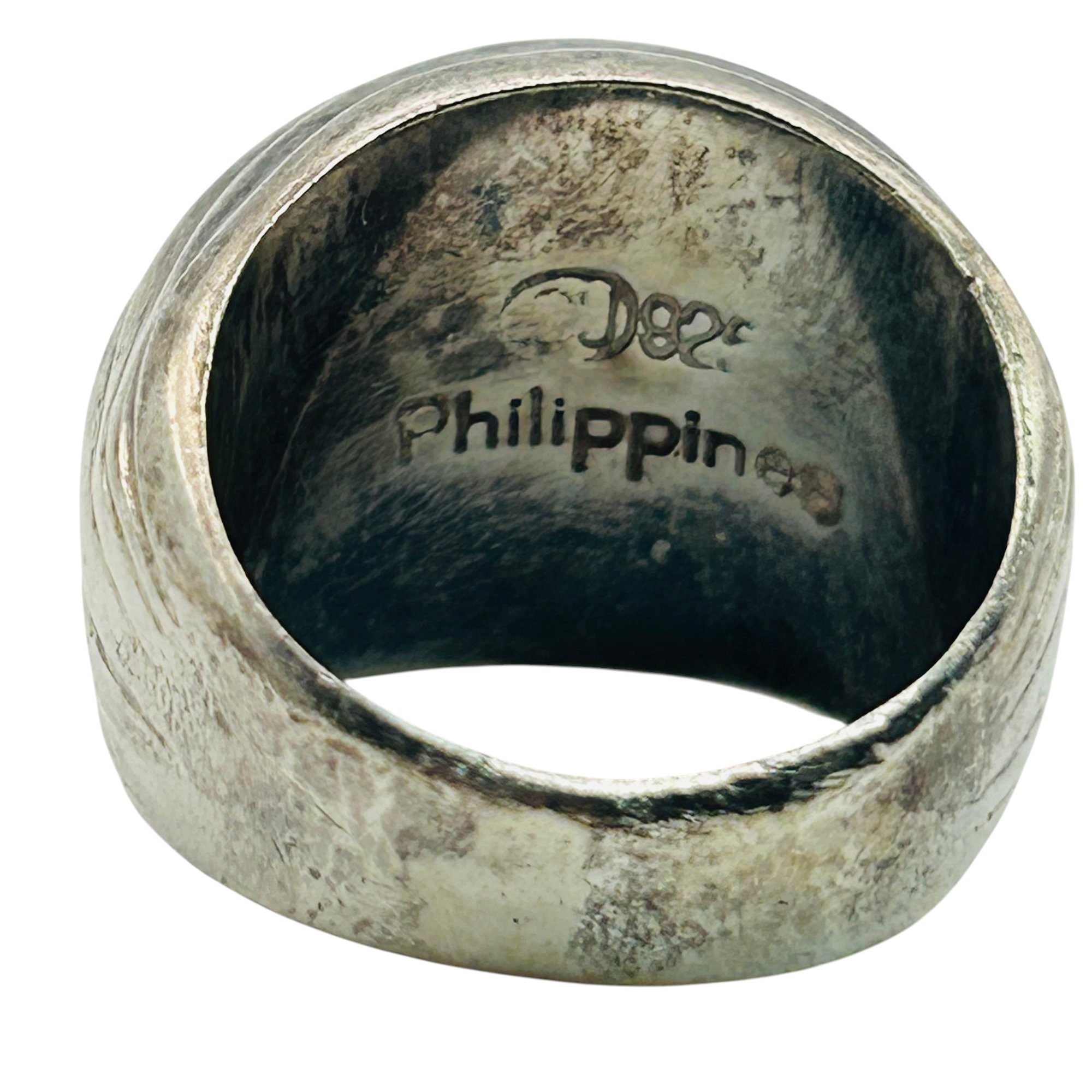 Philippines Sterling Dome Ring Sz 7