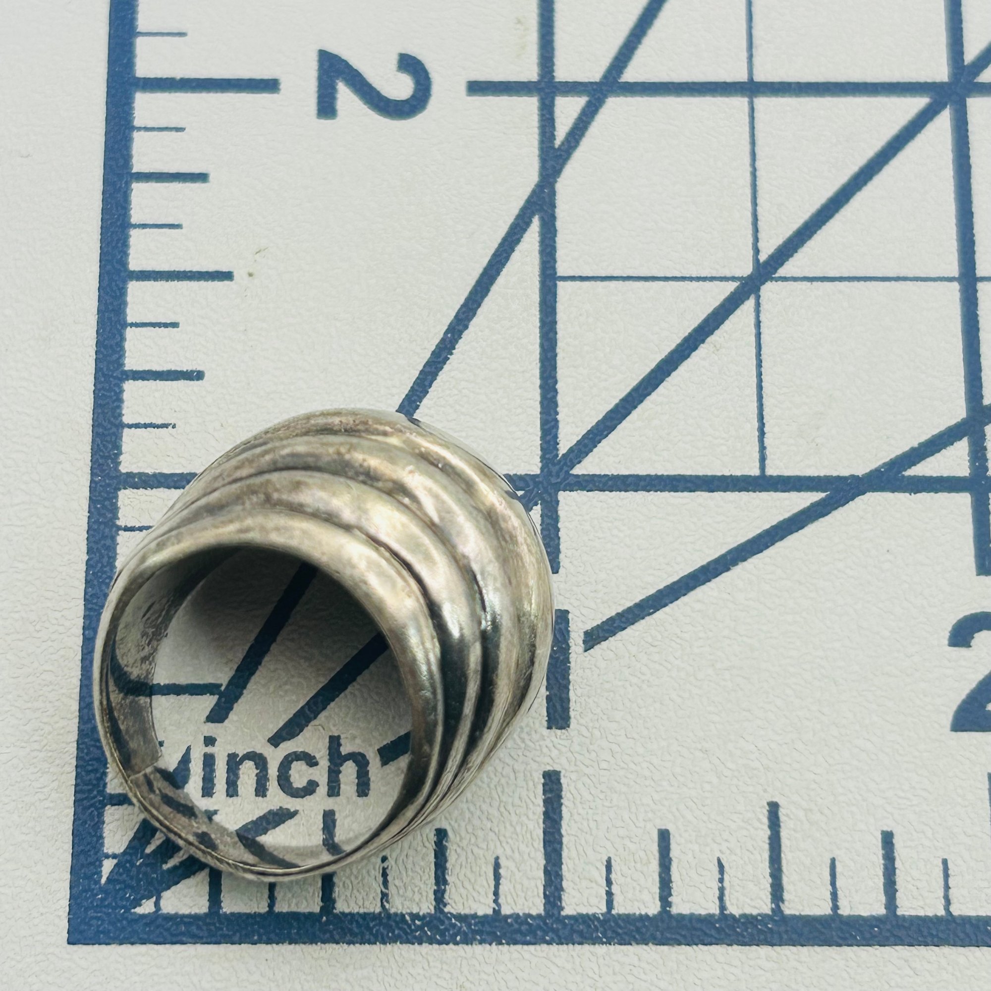 Philippines Sterling Dome Ring Sz 7