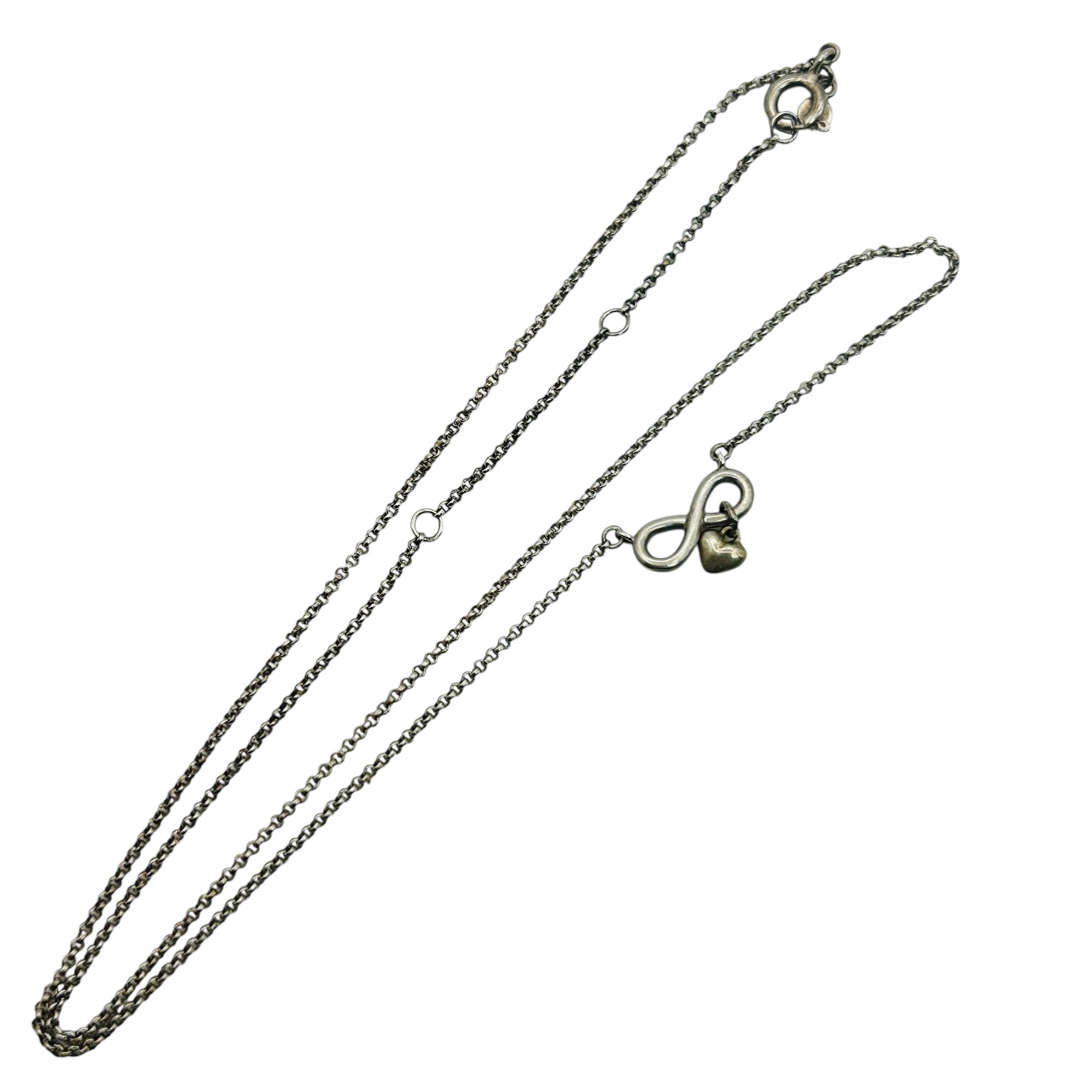 Boma Sterling Infinity Cable Chain Necklace
