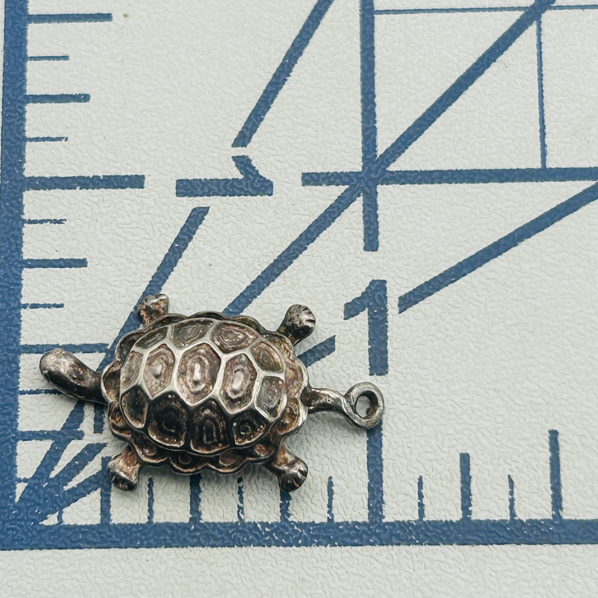 Signed Sterling Turtle Charm