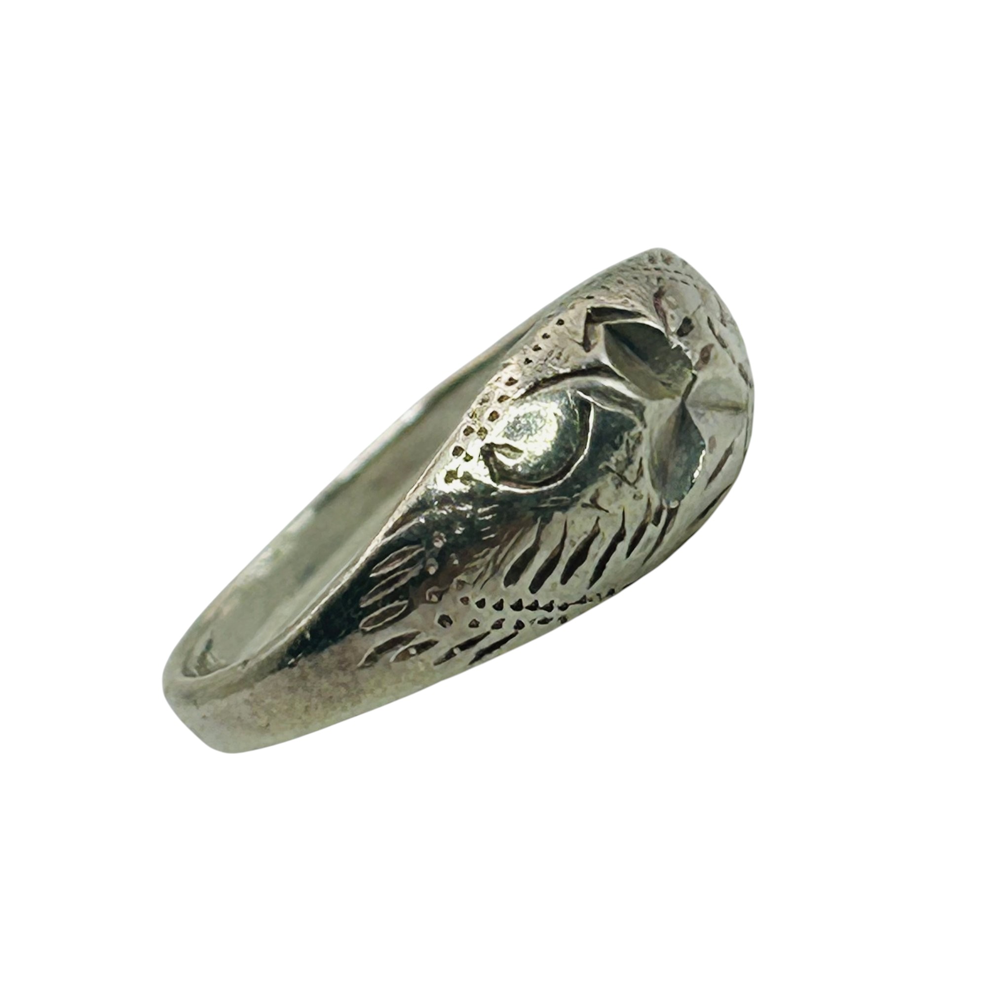 Native Sterling Ring Sz 4