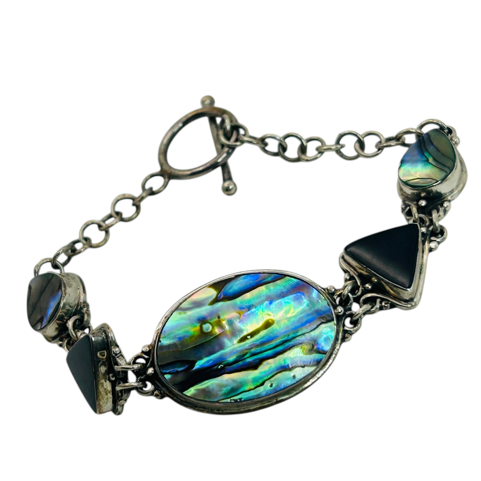 Sterling Abalone Bracelet