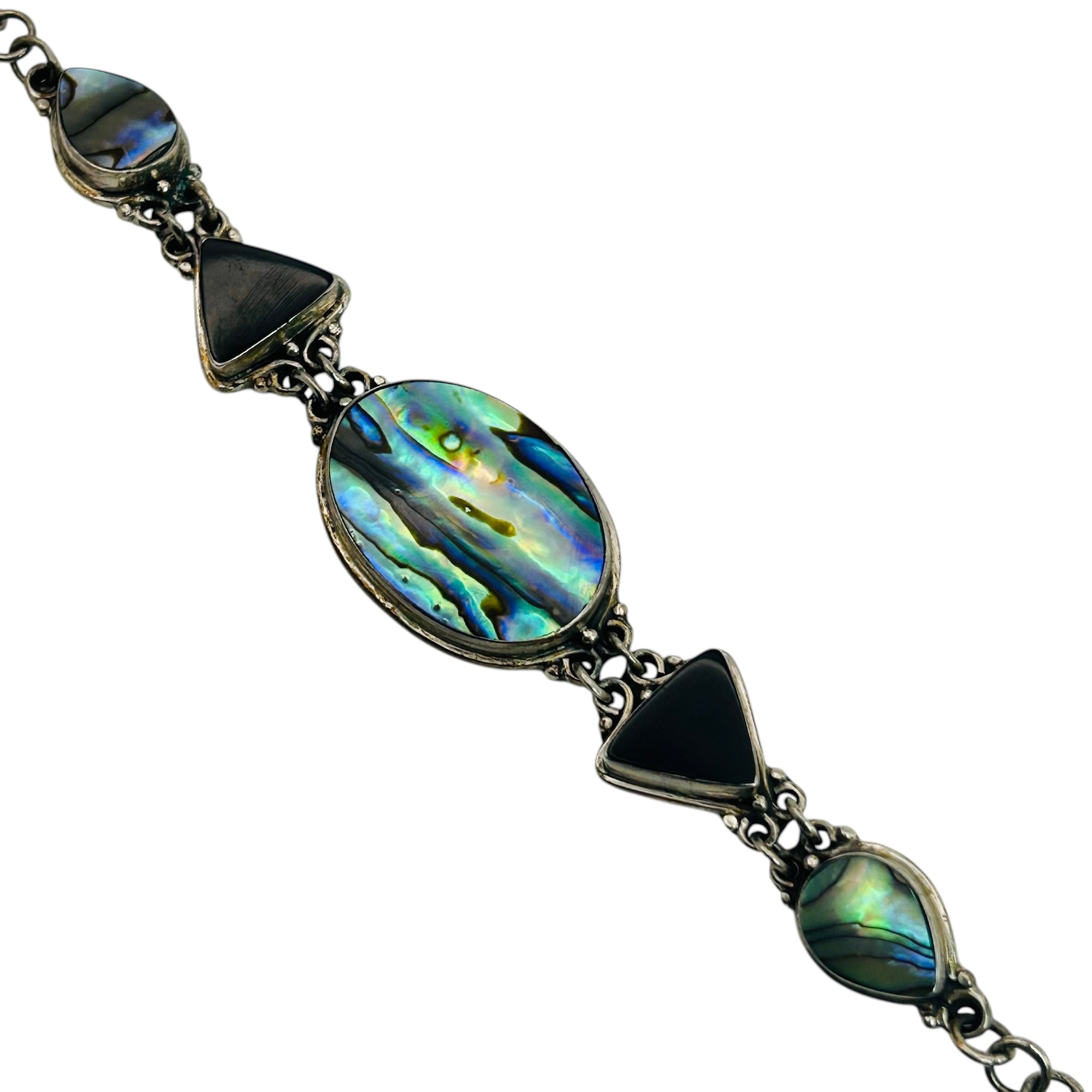 Sterling Abalone Bracelet