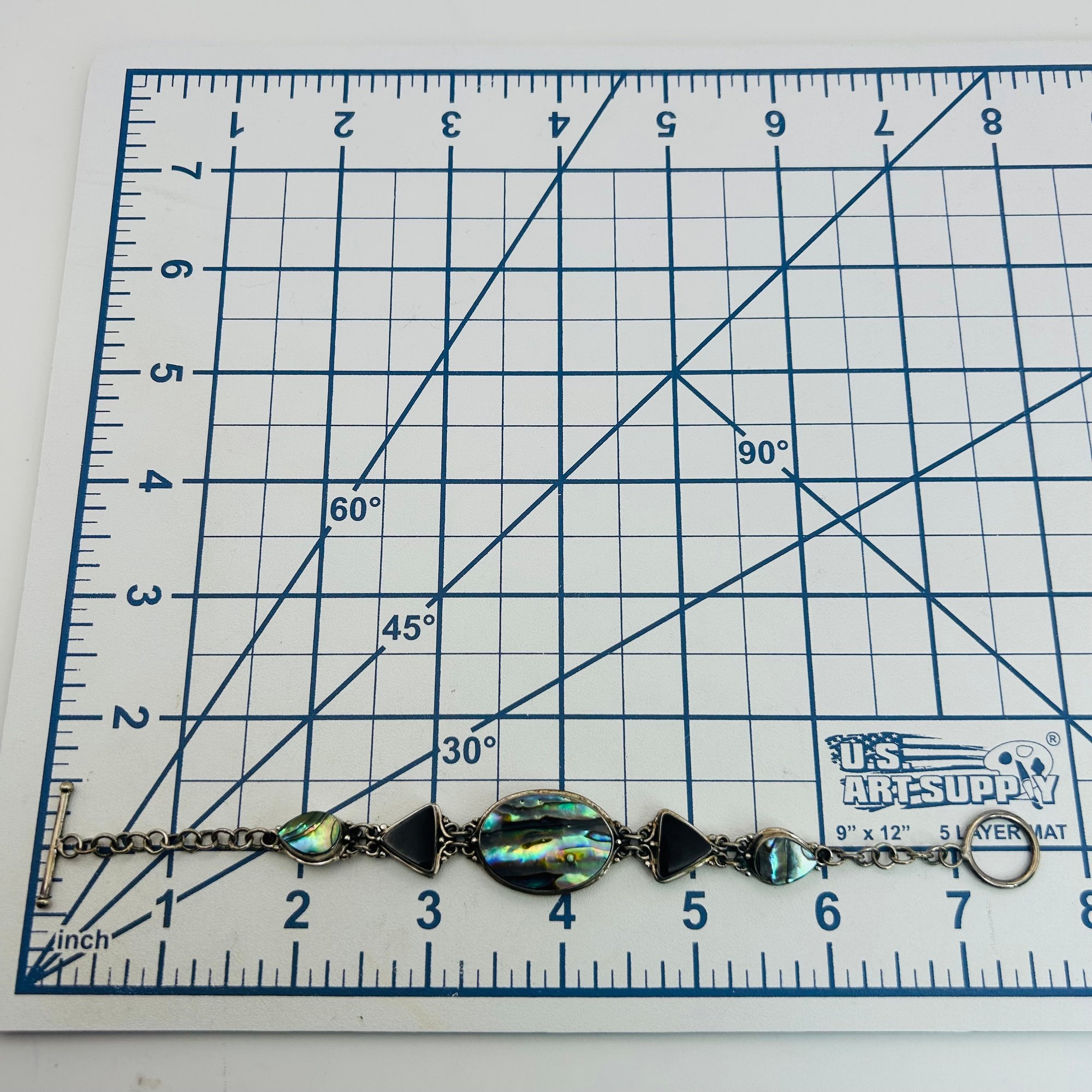 Sterling Abalone Bracelet