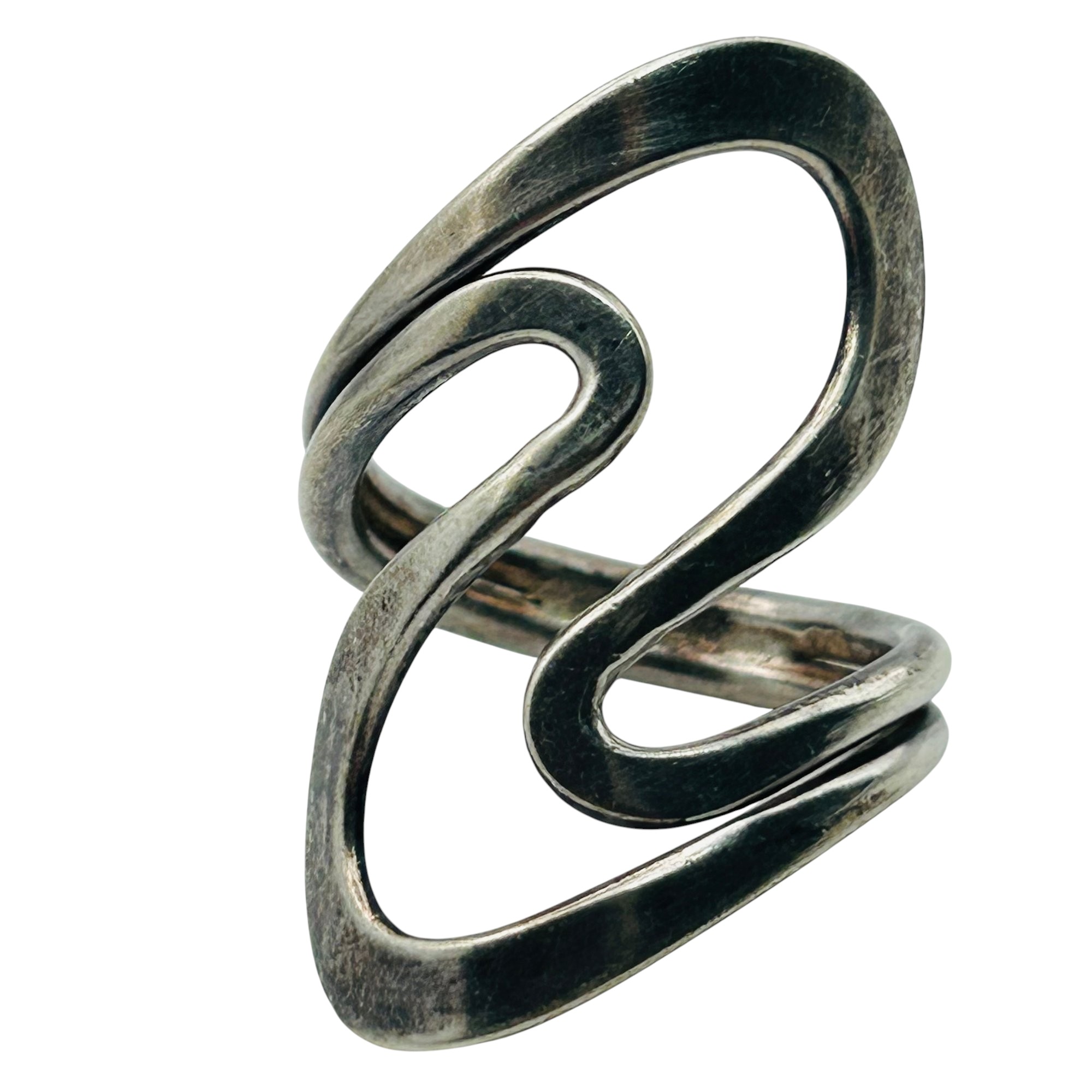 Sterling Modern Ring Sz 8.5