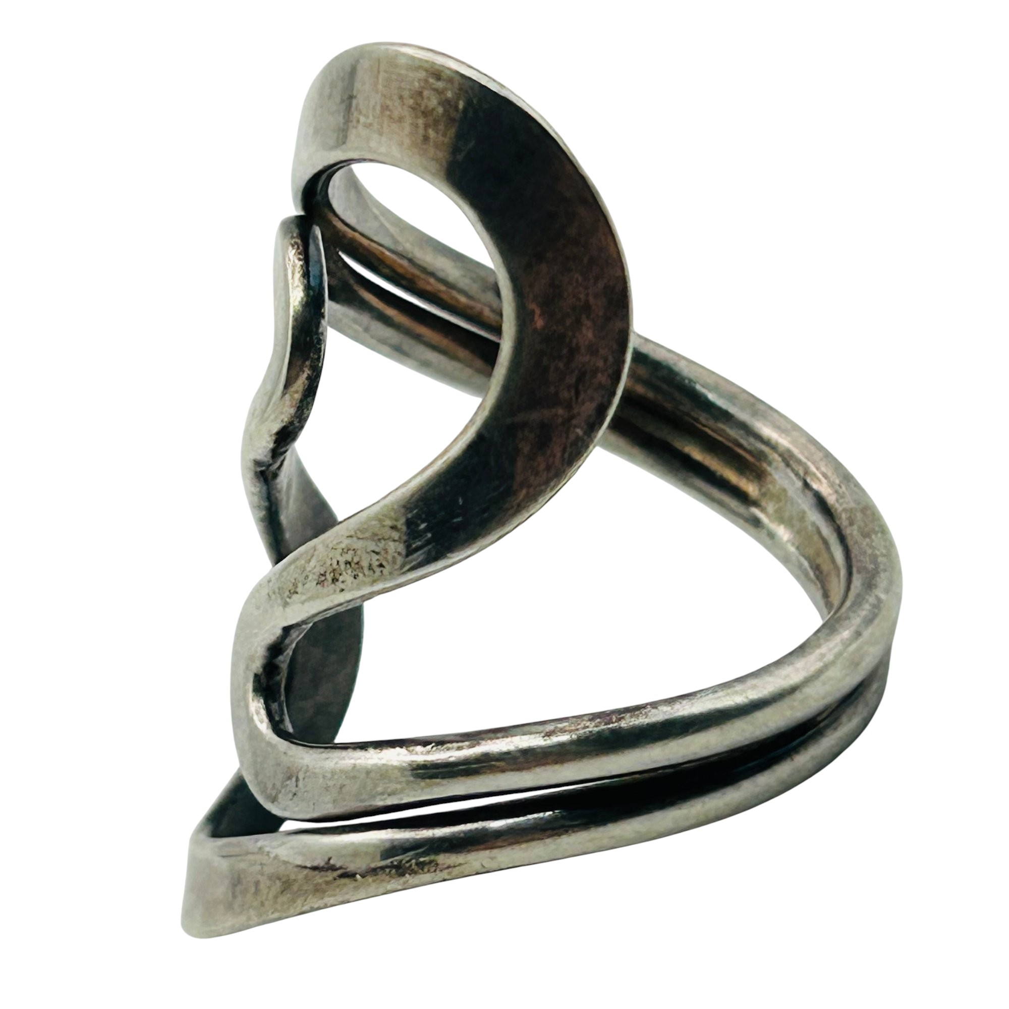 Sterling Modern Ring Sz 8.5