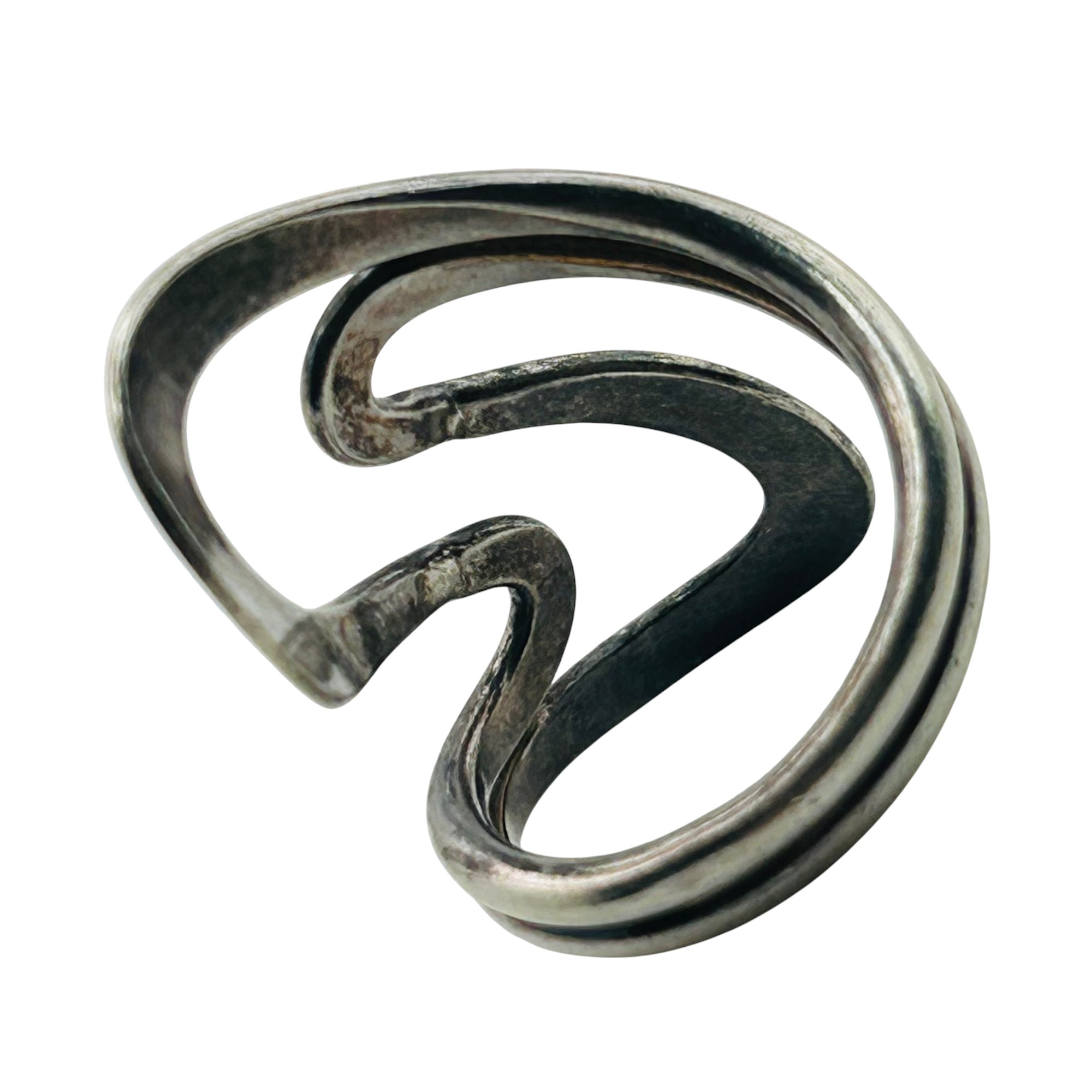 Sterling Modern Ring Sz 8.5