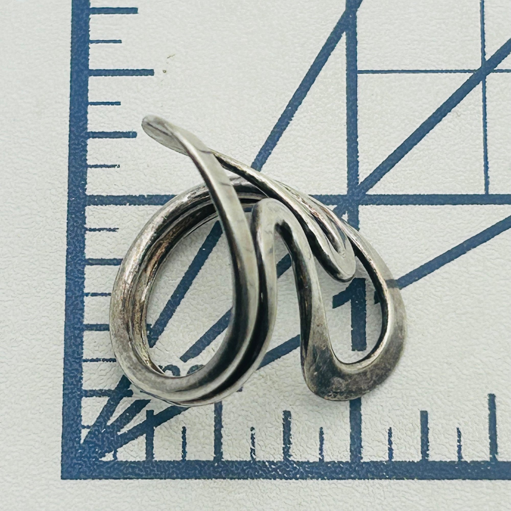 Sterling Modern Ring Sz 8.5