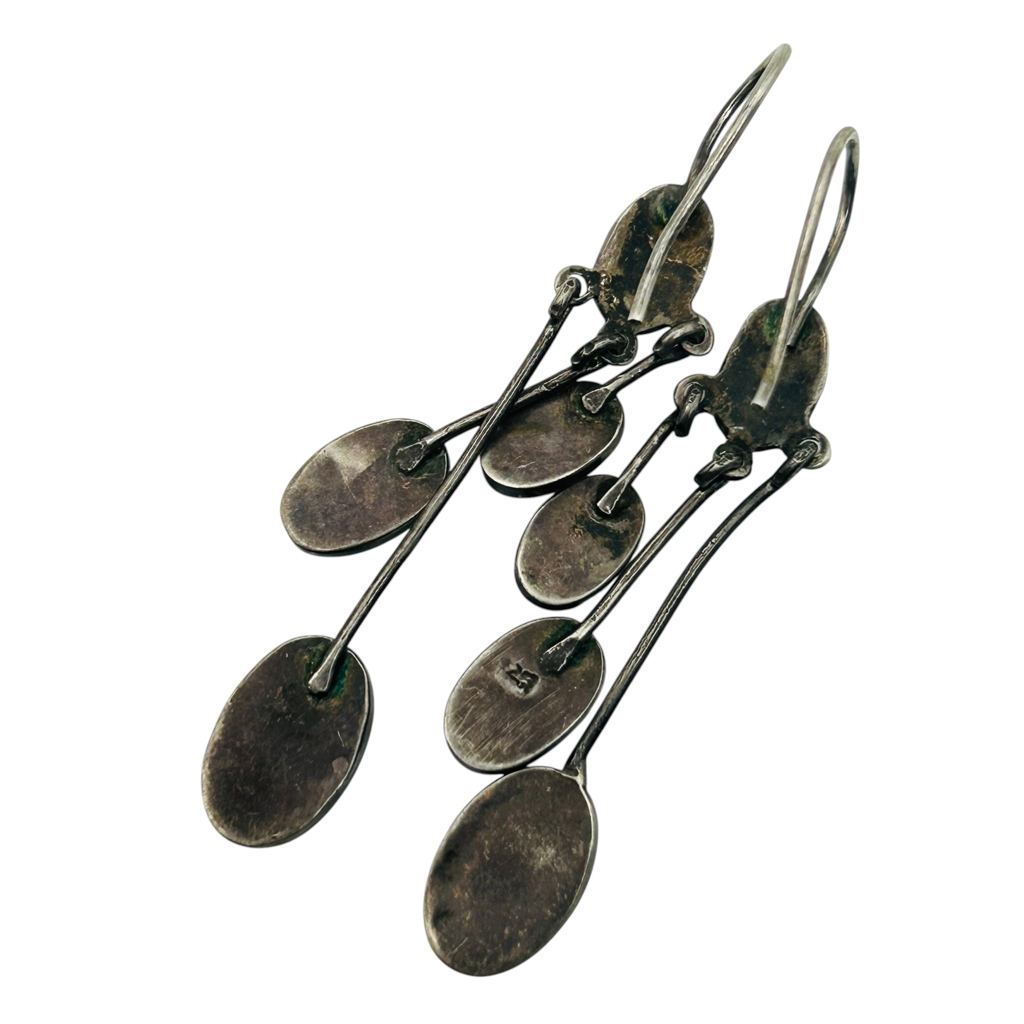 Sterling Lapis Lazuli Dangle Earrings