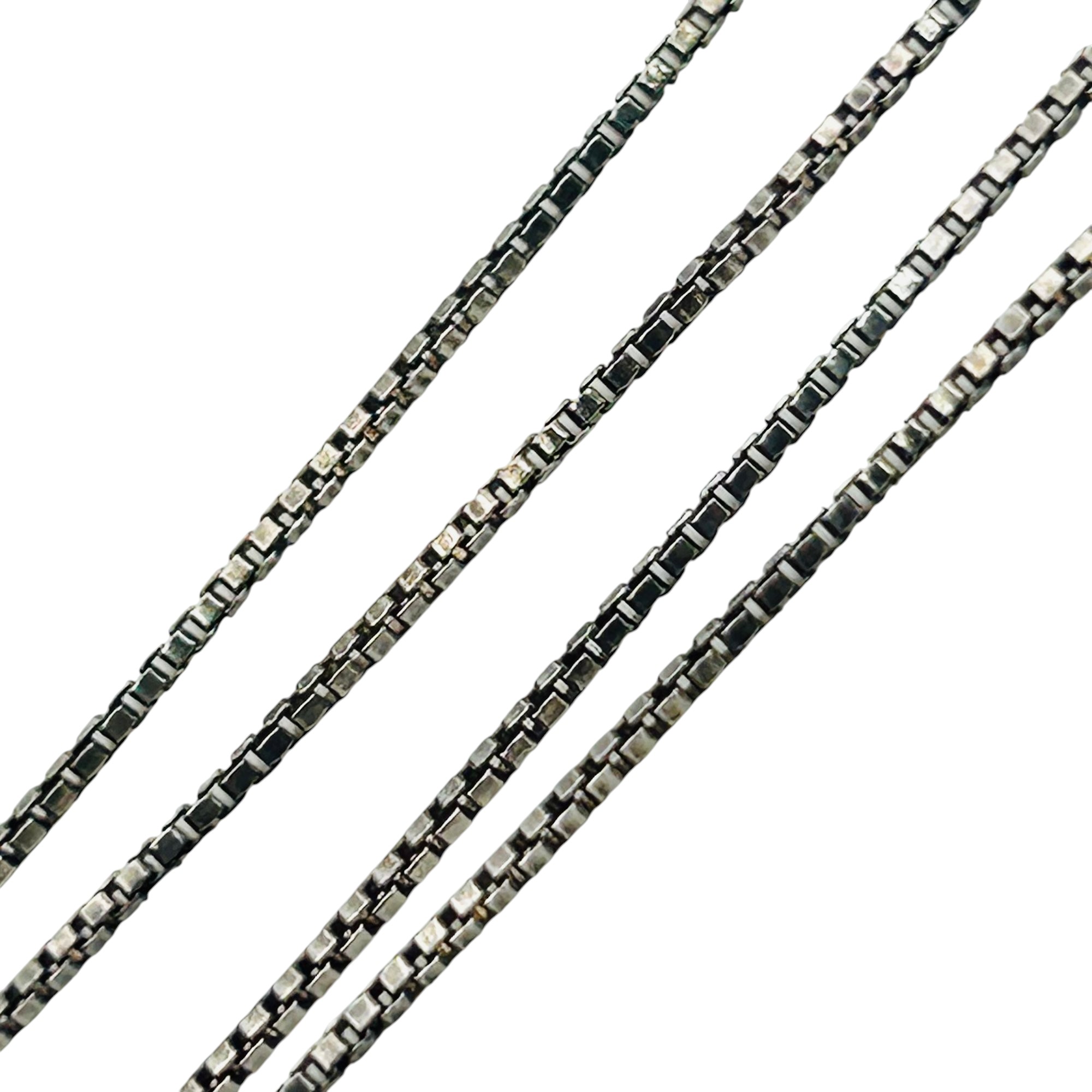 Italy Sterling Box Chain Necklace