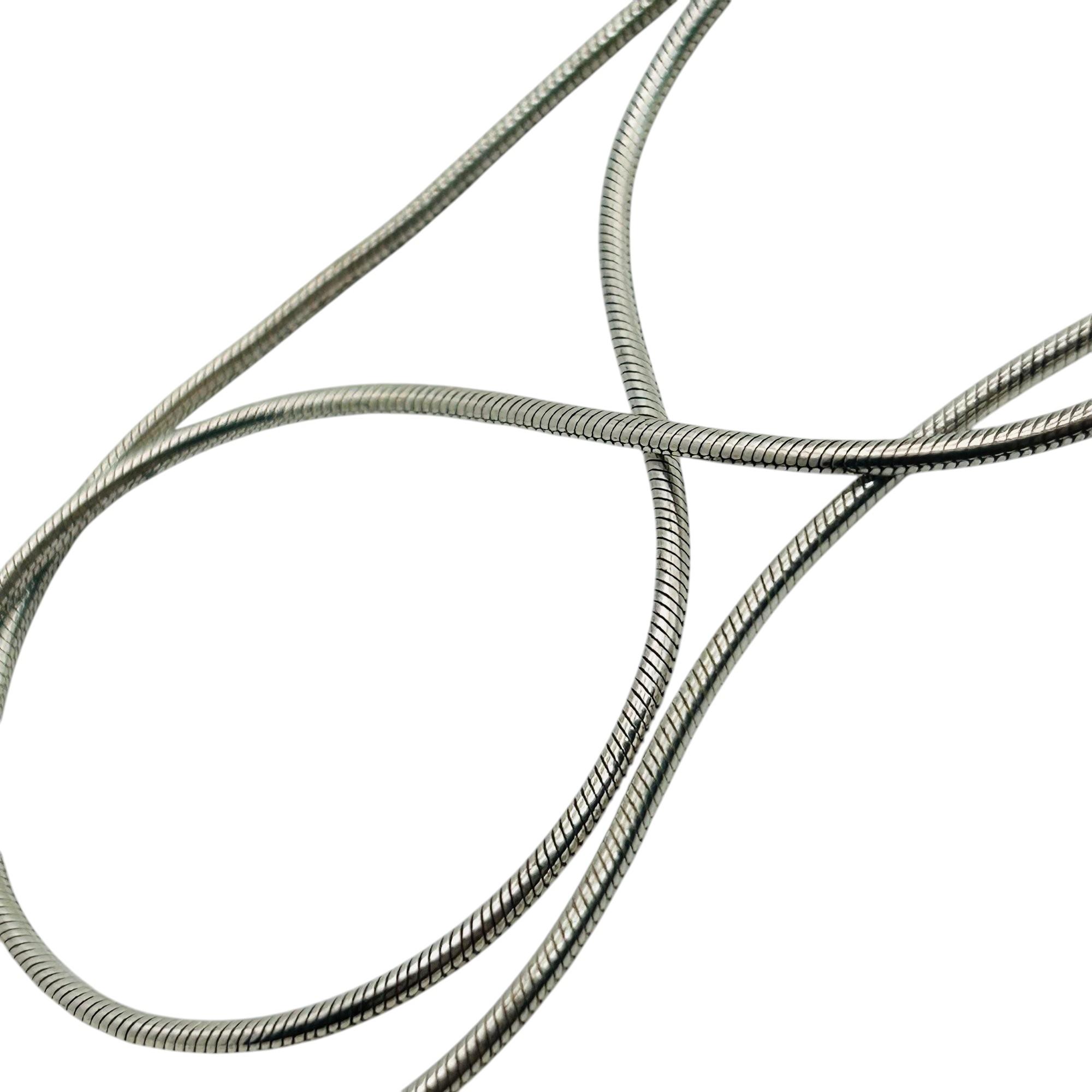 Italy Sterling Round Snake Chain Necklace