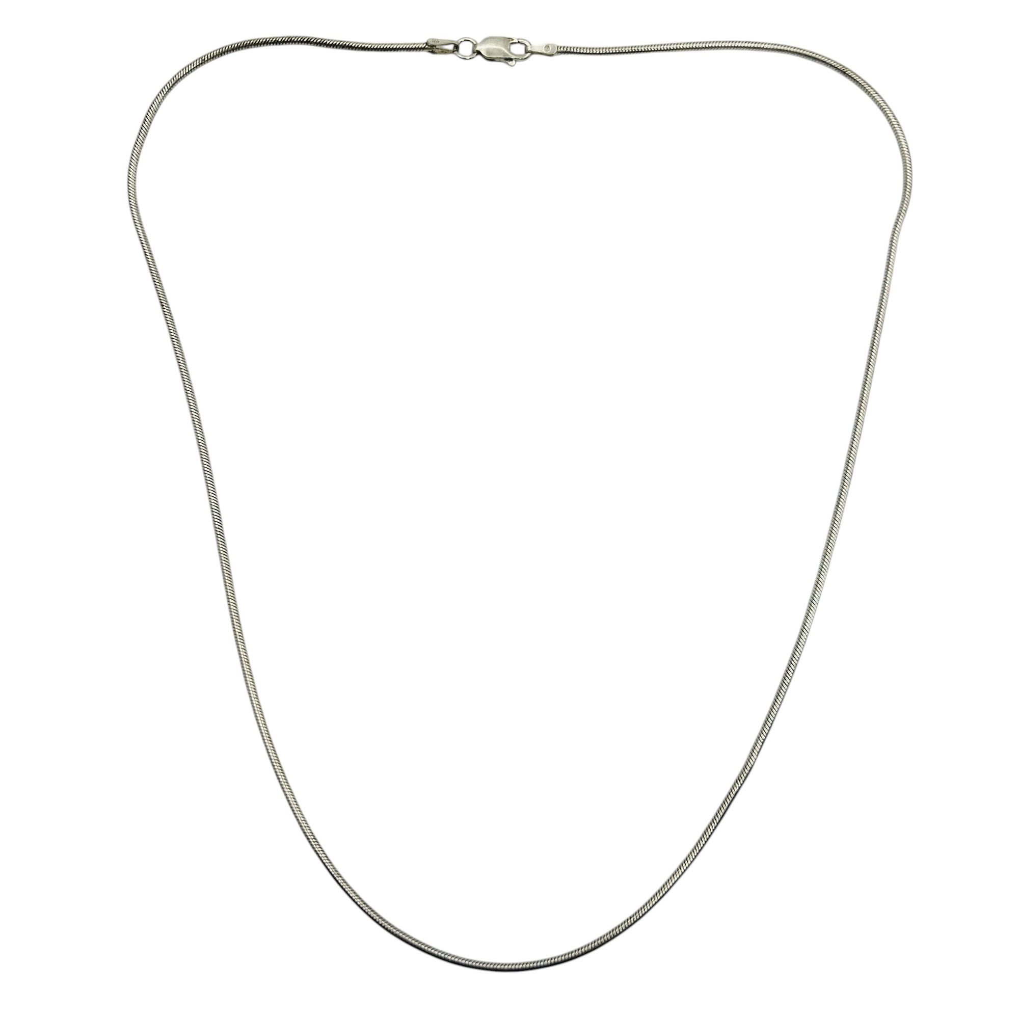 Italy Sterling Round Snake Chain Necklace