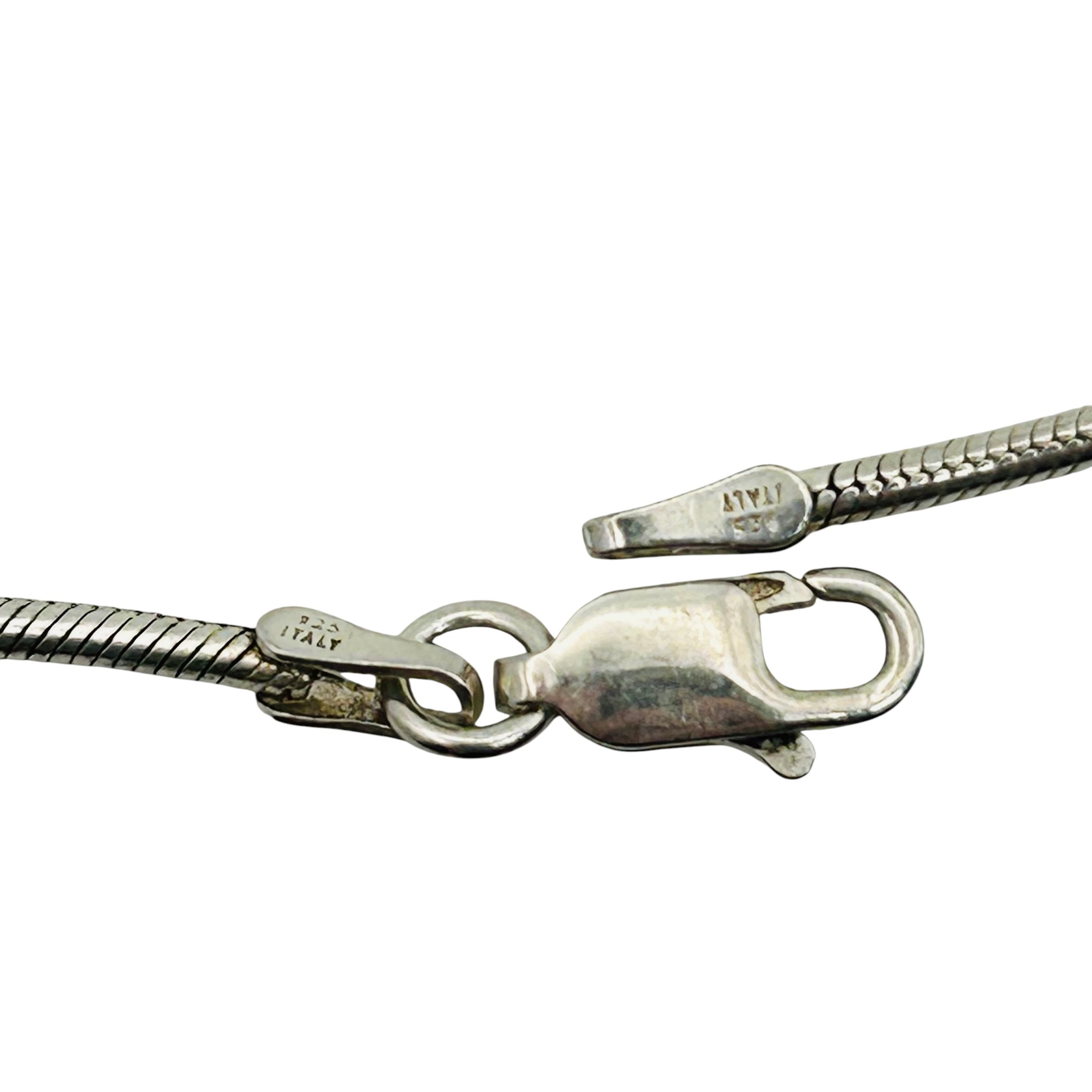 Italy Sterling Round Snake Chain Necklace