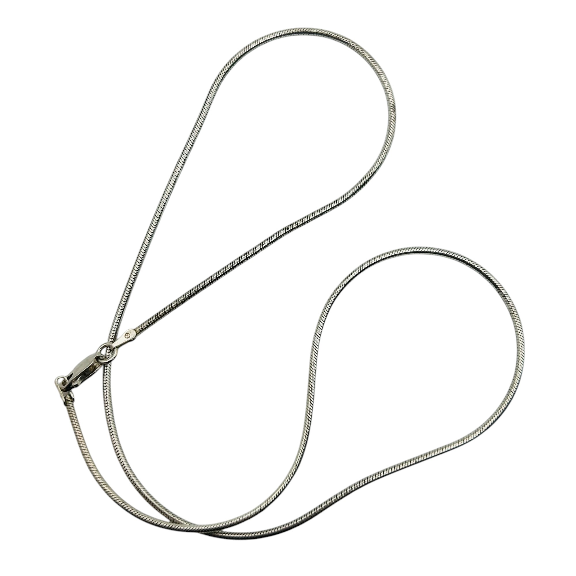Italy Sterling Round Snake Chain Necklace