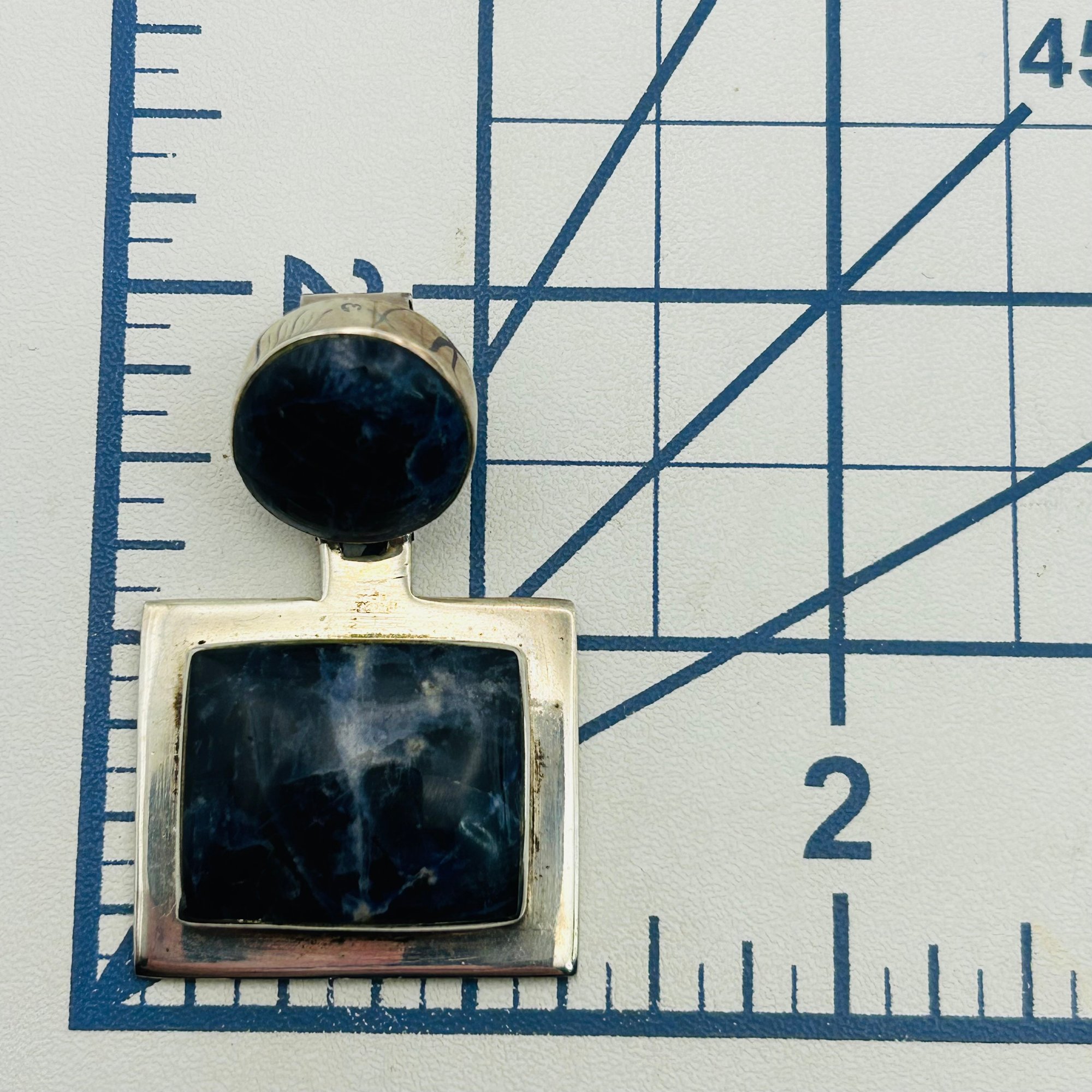 Sterling Sodalite Pendant