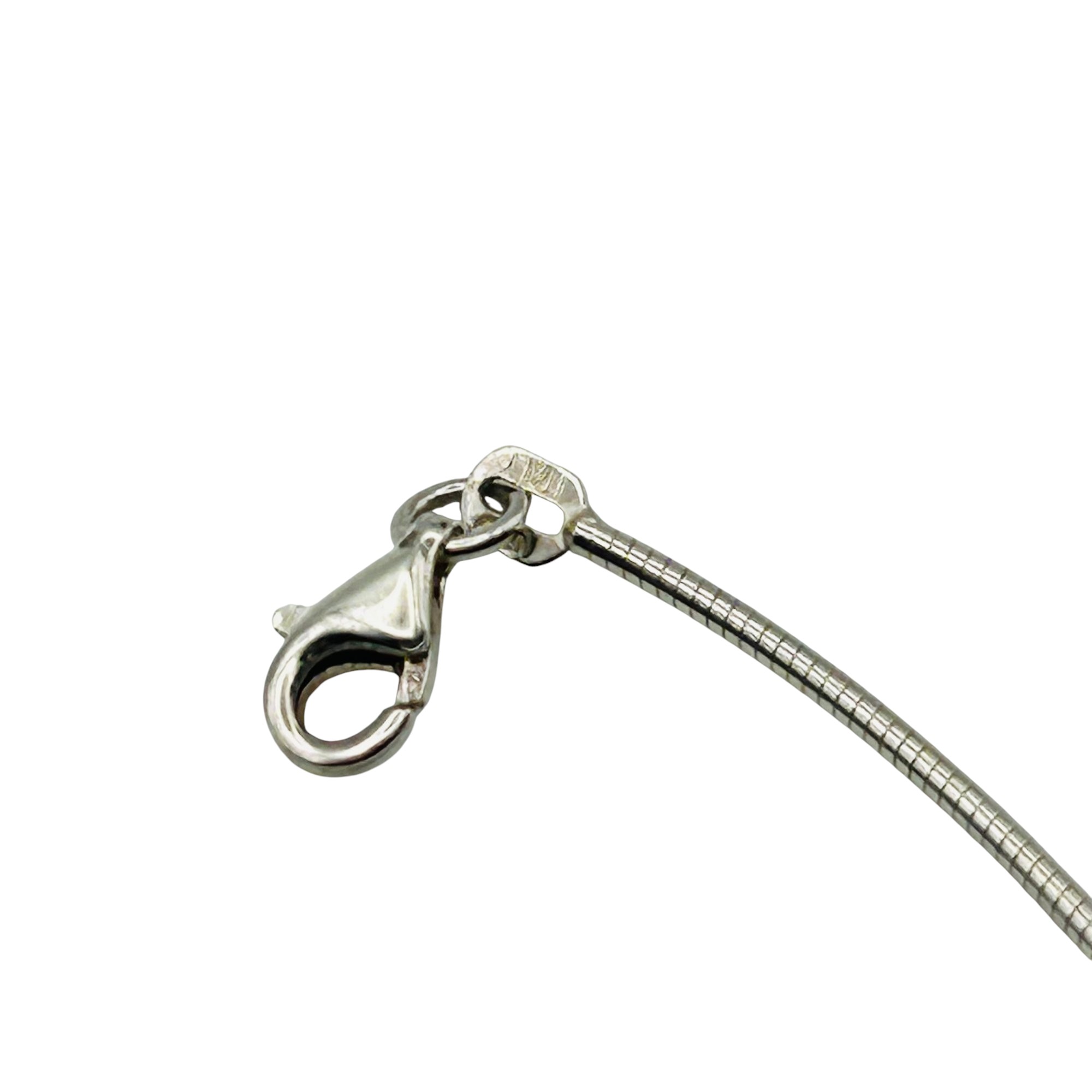 Sterling Round Snake Chain Bead Necklace
