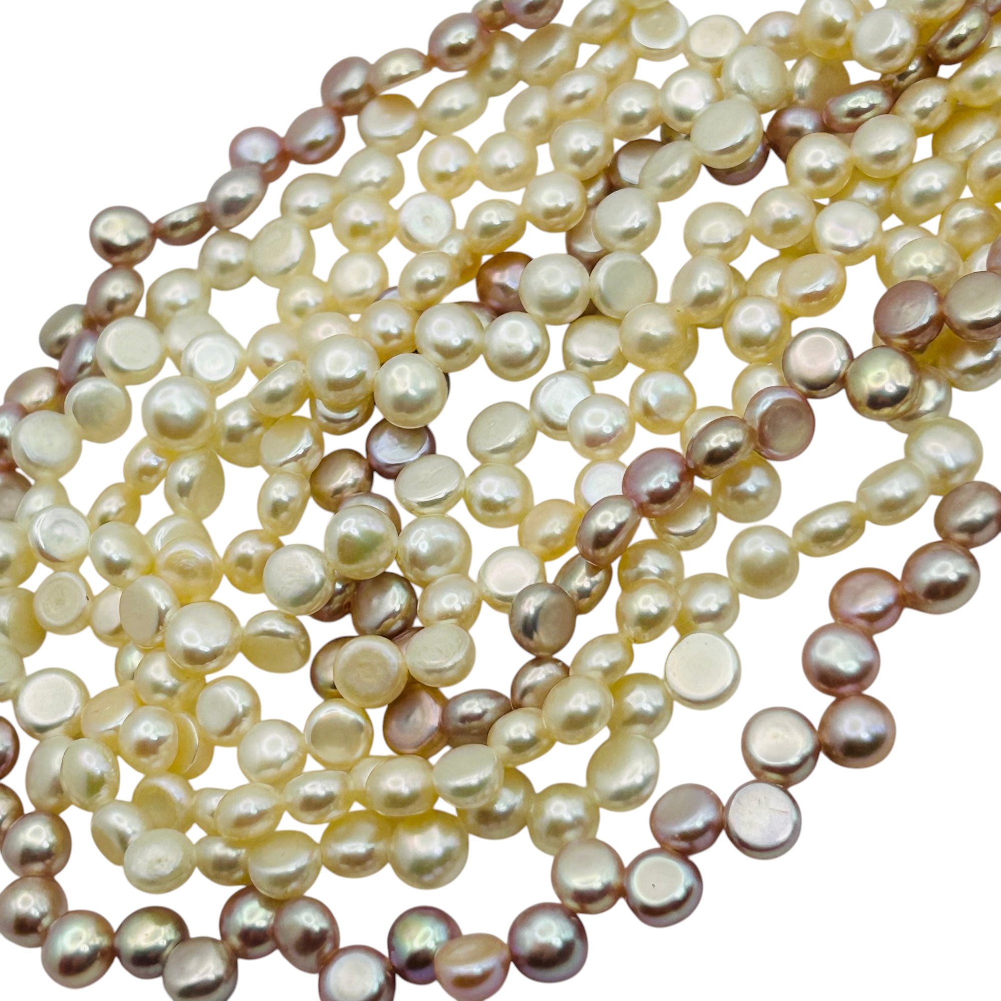 Sterling Multi Chain Pearl Necklace