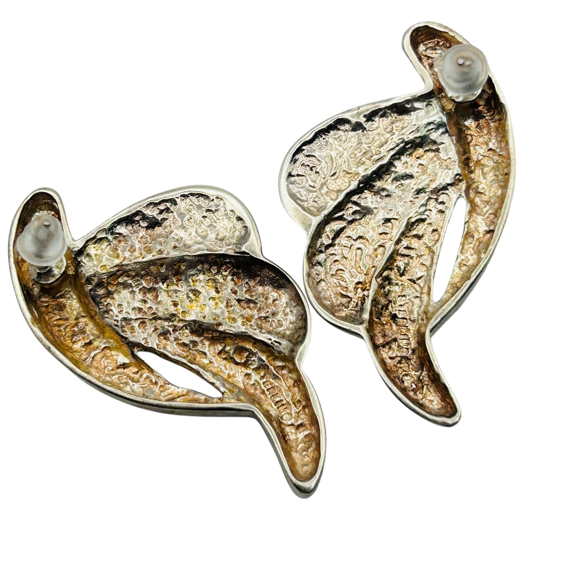 Sterling Wing Stud Earrings