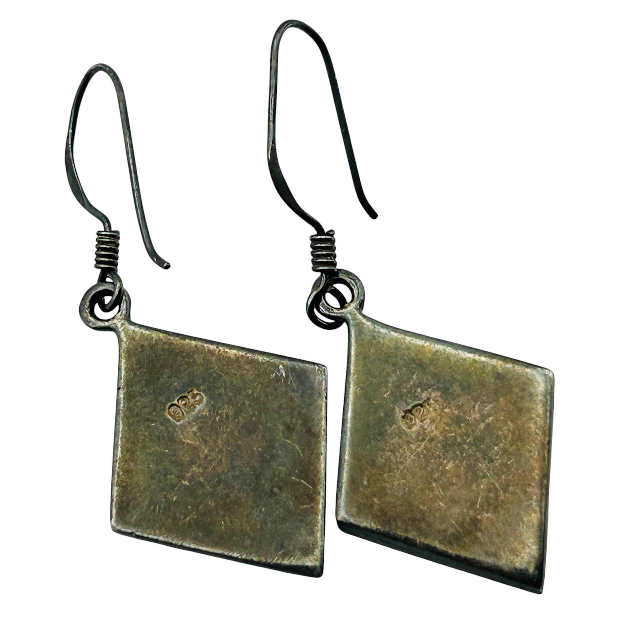 Sterling Abalone Dangle Earrings