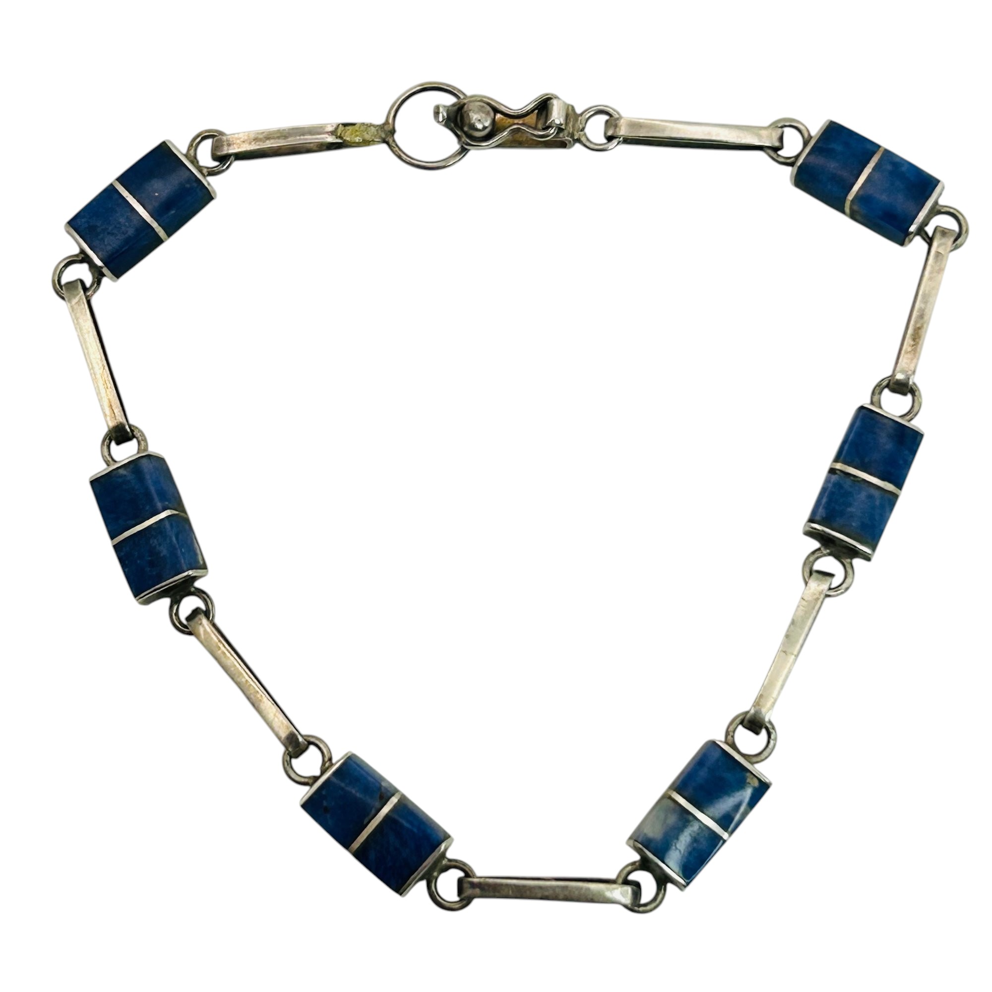 950 Silver Lapis Lazuli Bracelet