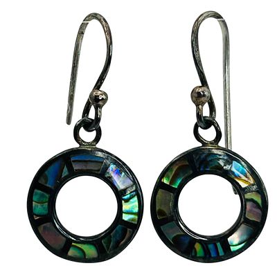 Sterling Abalone Cut Out Earrings. Sterling abalone cut out earrings 1.7g