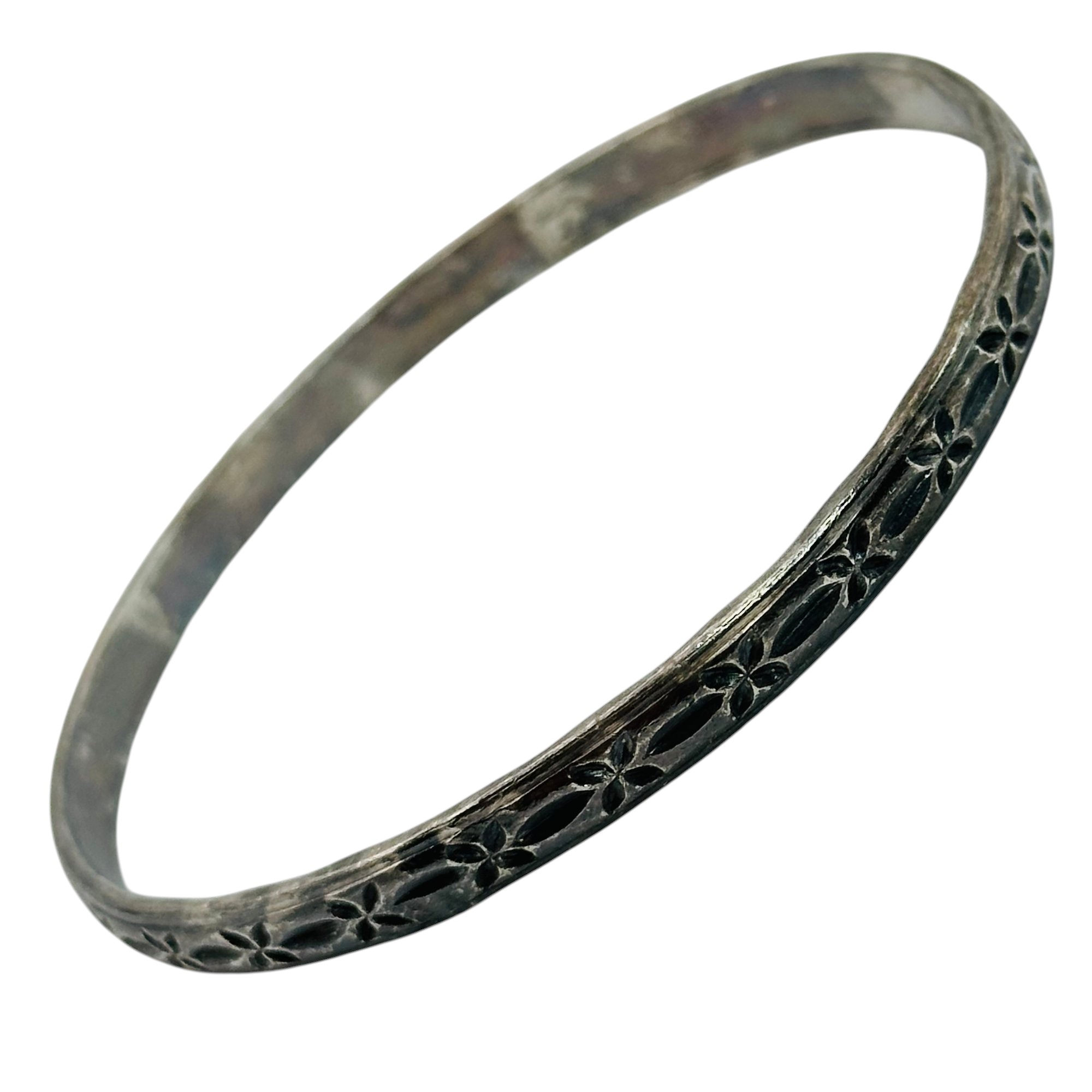 Pictomark Southwest Sterling Bangle Bracelet
