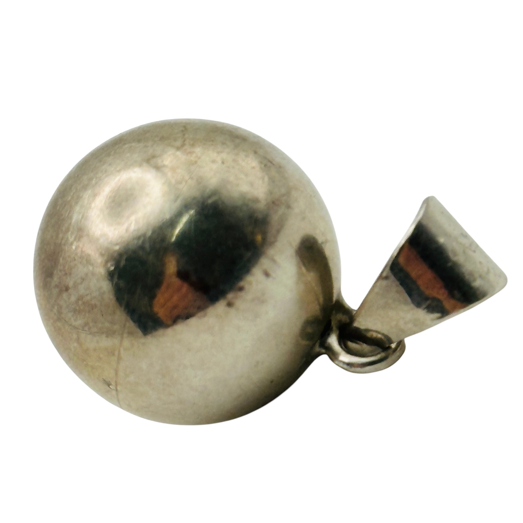 Taxco Mexico Sterling Ringing Bell Pendant