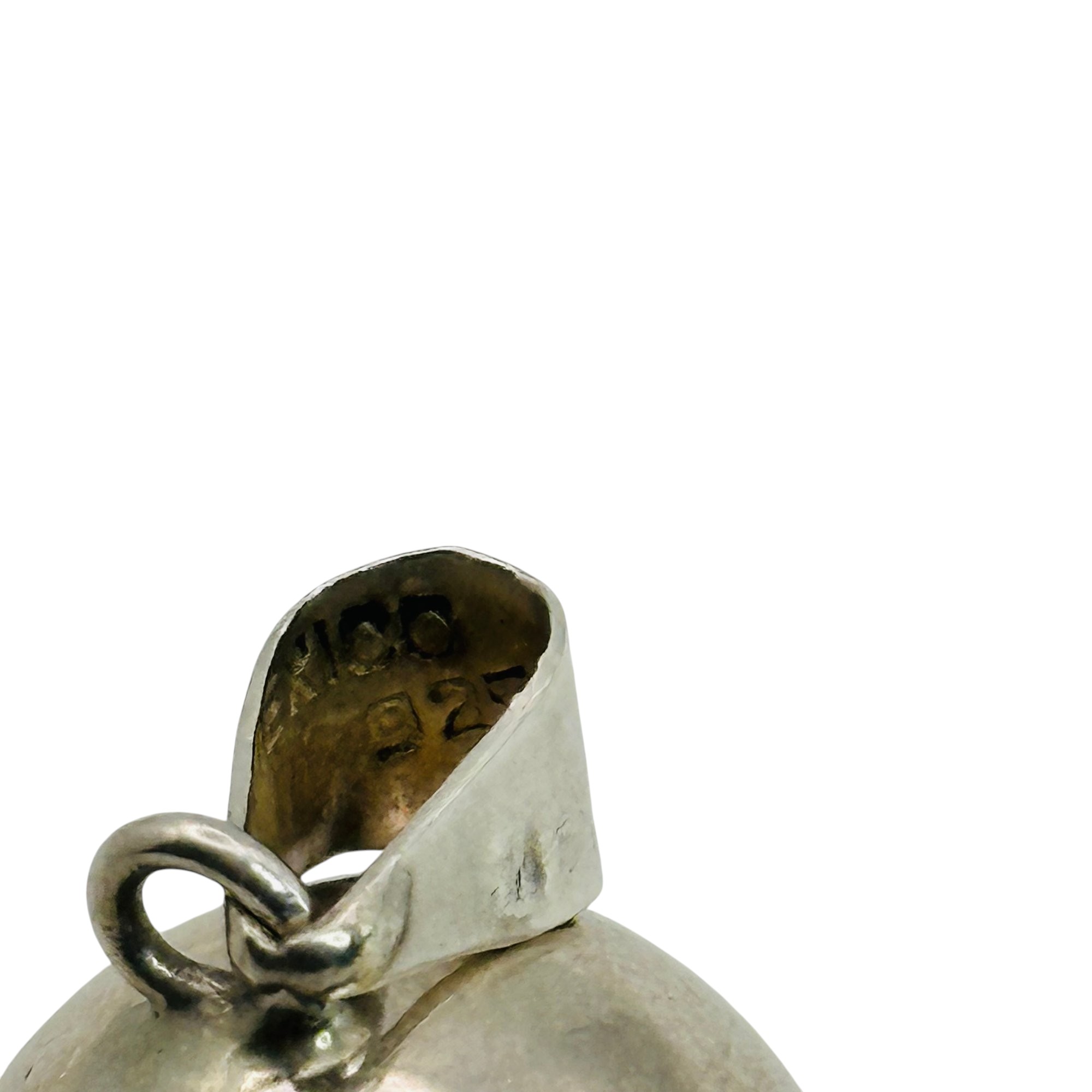 Taxco Mexico Sterling Ringing Bell Pendant