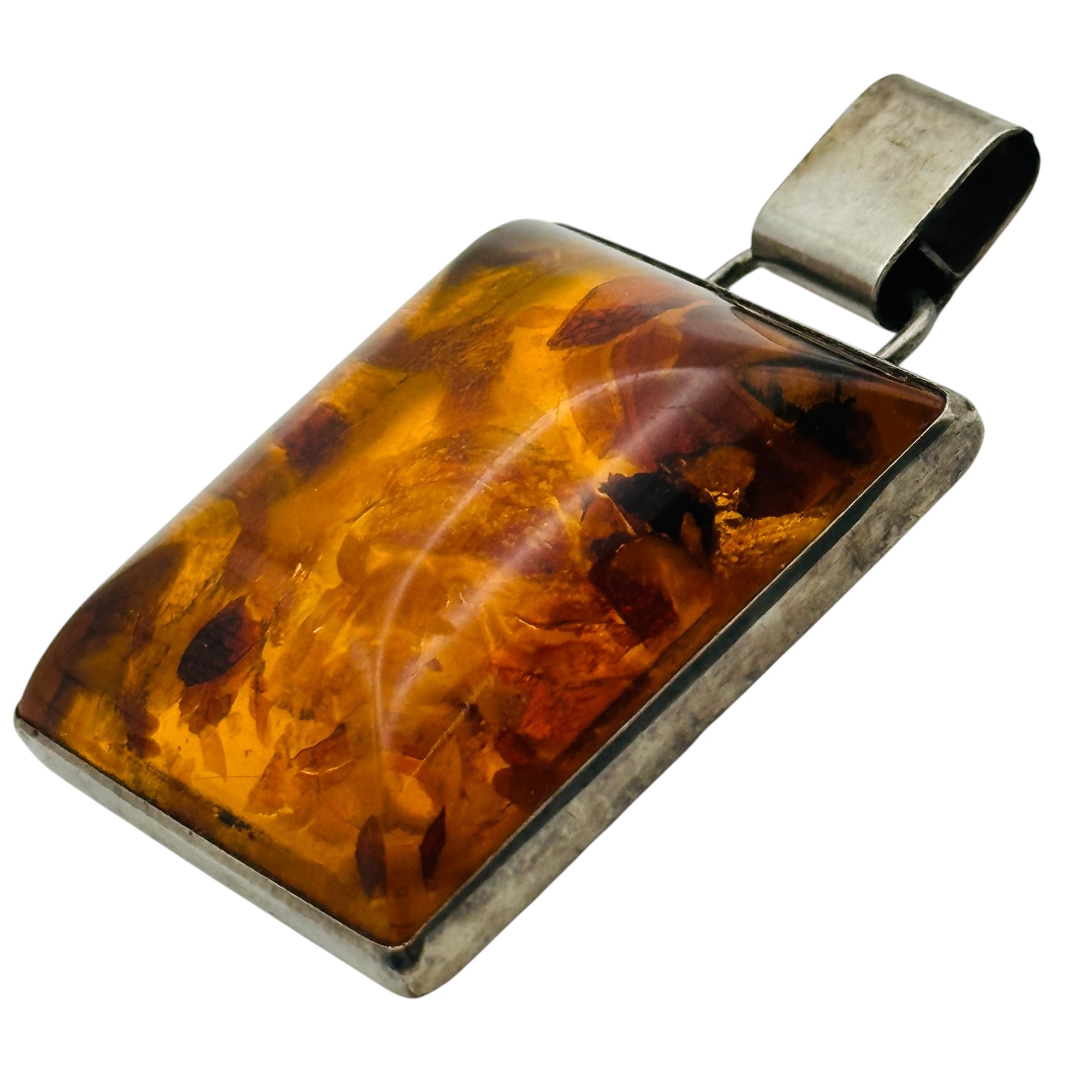 Pictomark 835 Silver Amber Pendant